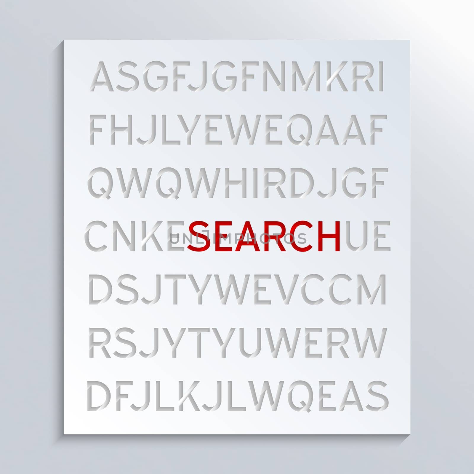 Concept for Information filtering and information retrieval. Abstract background design.