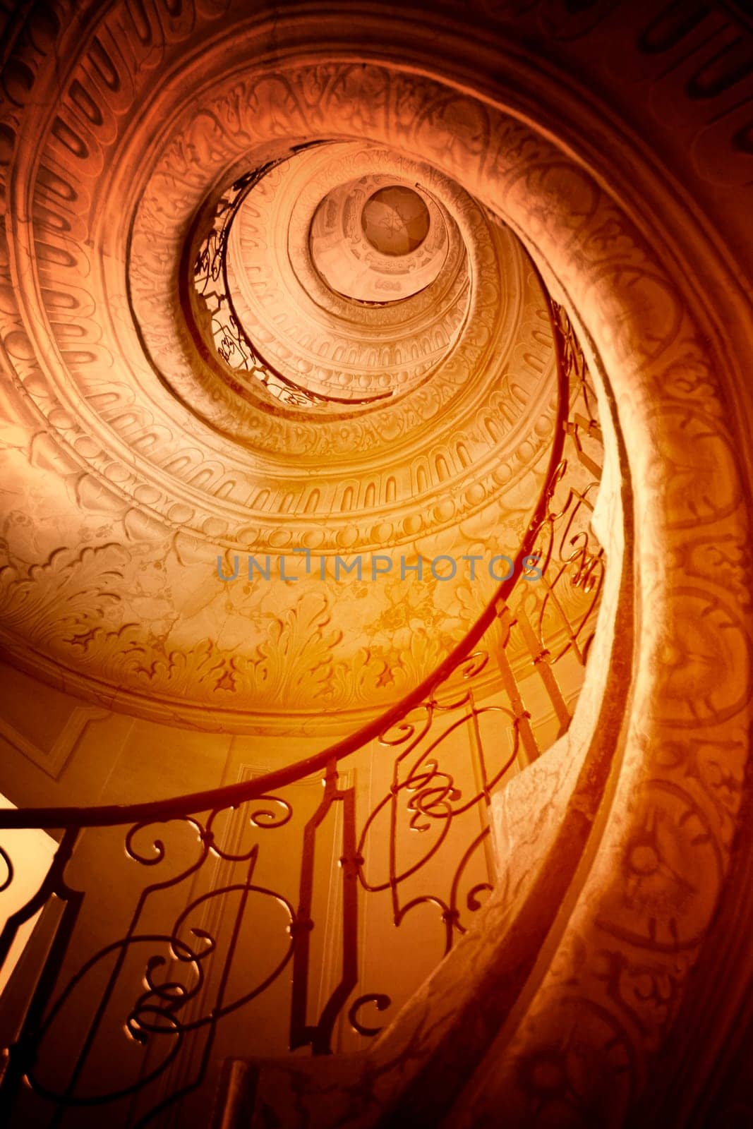 Very old spiral stairway case