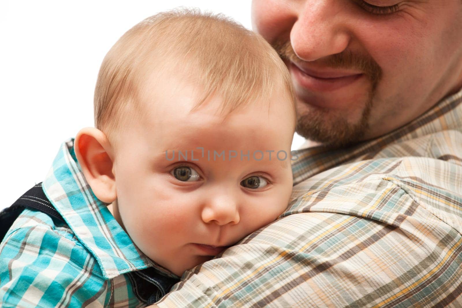portrait of cute caucasian baby