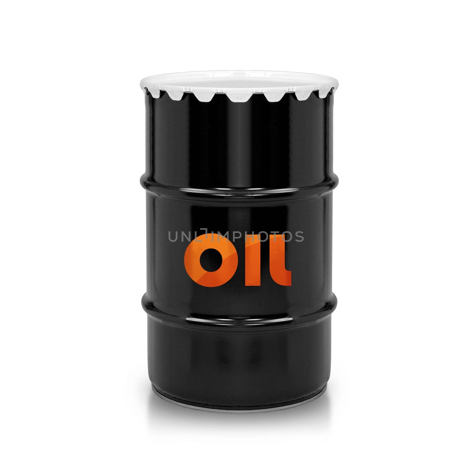 Oil and Petroleum Barrel on white isolated background.  (with clipping work path)