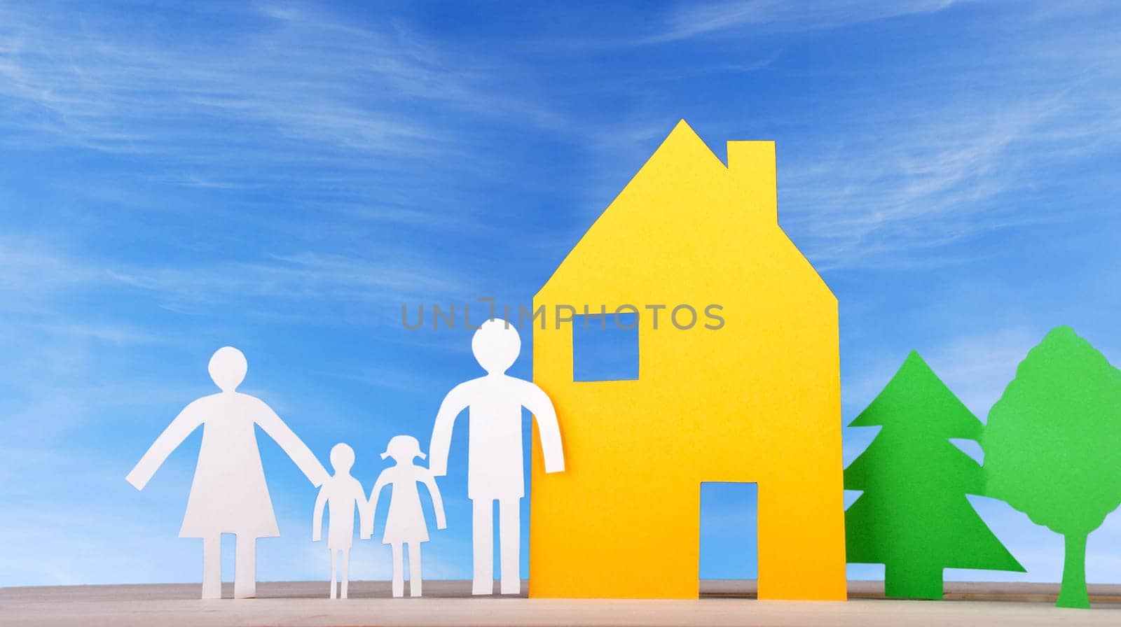 hands holding four pieces of a puzzle with copy space, gray background