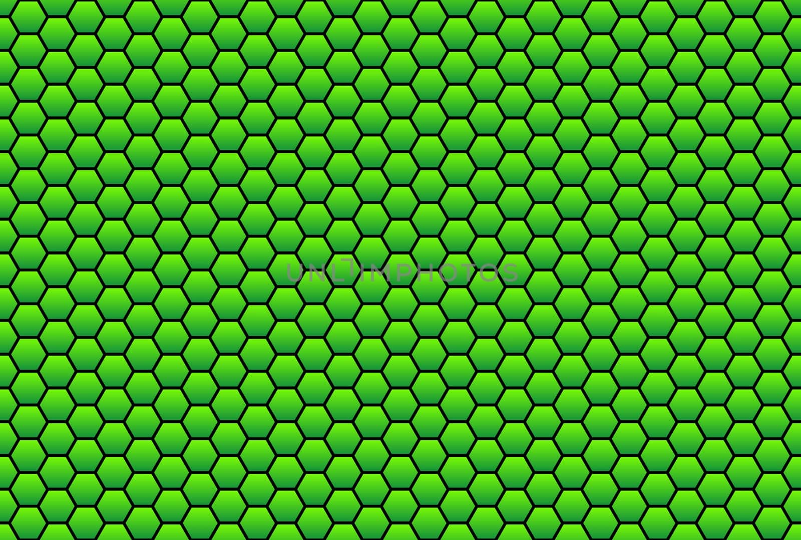 Honeycomb pattern in green as background