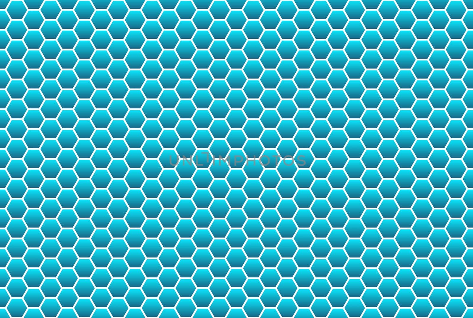 Honeycomb pattern in blue as background