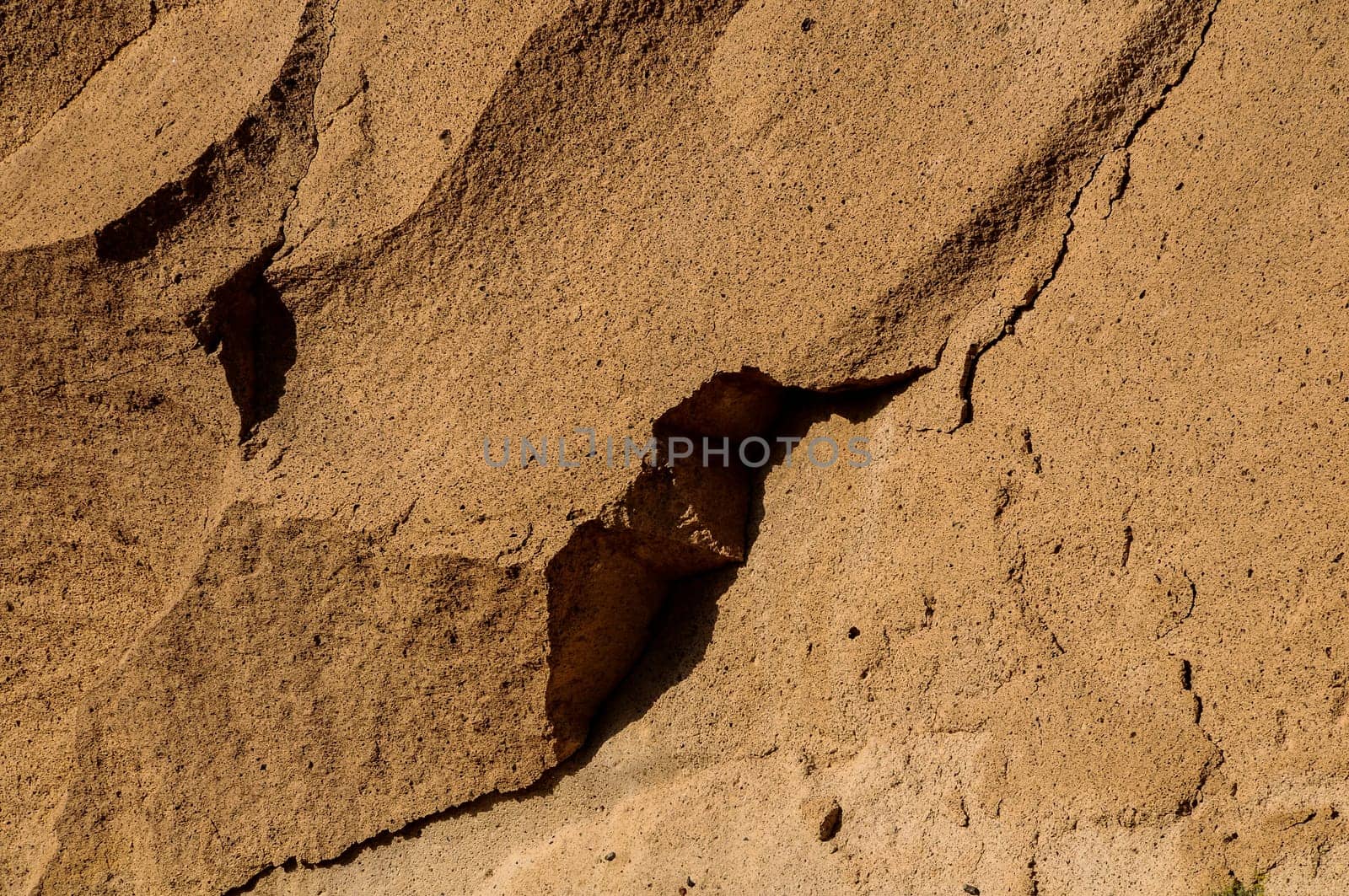 Rough Brown Volcanic Tuff Rock Background Texture