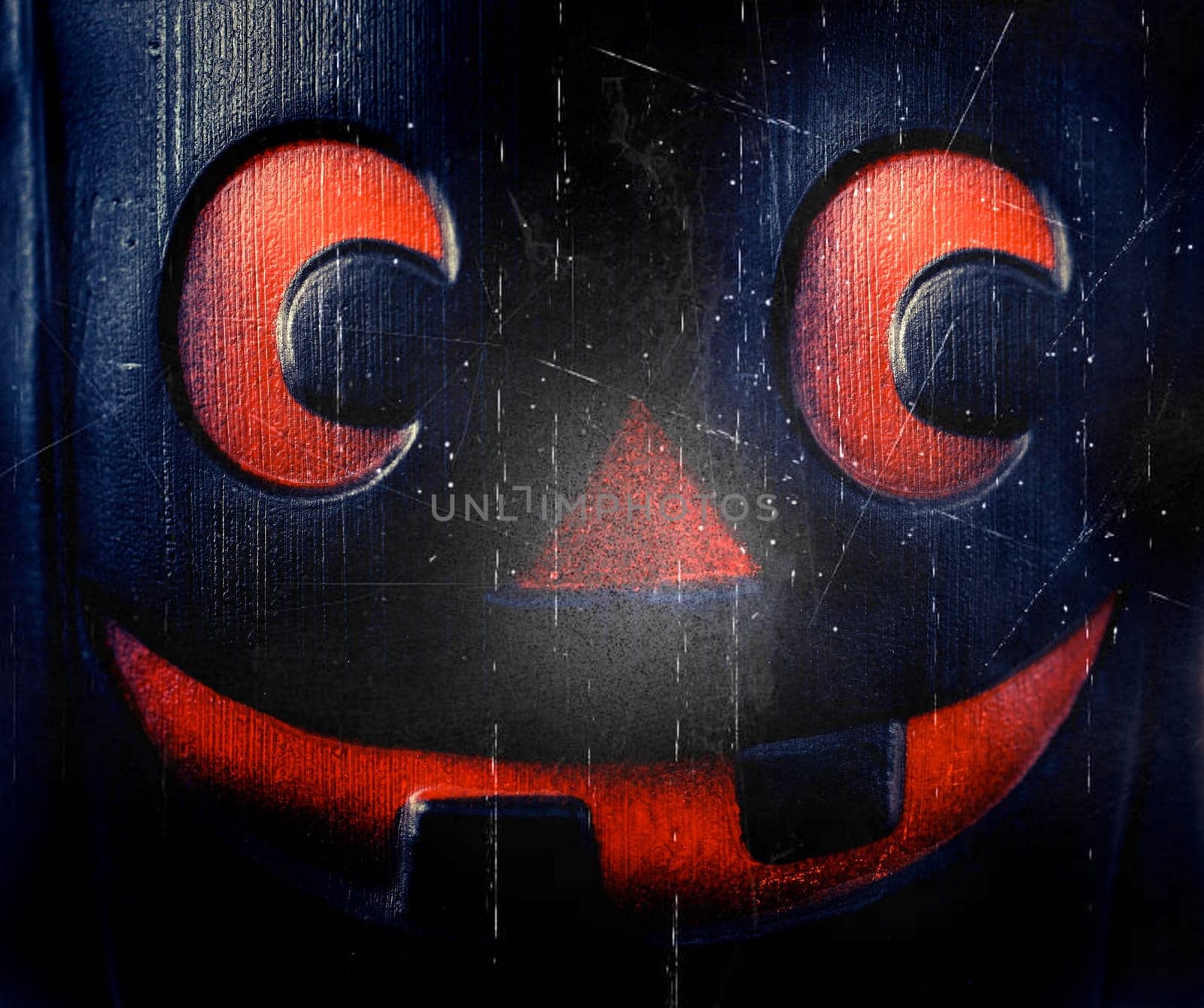 An abstract image of a halloween mask