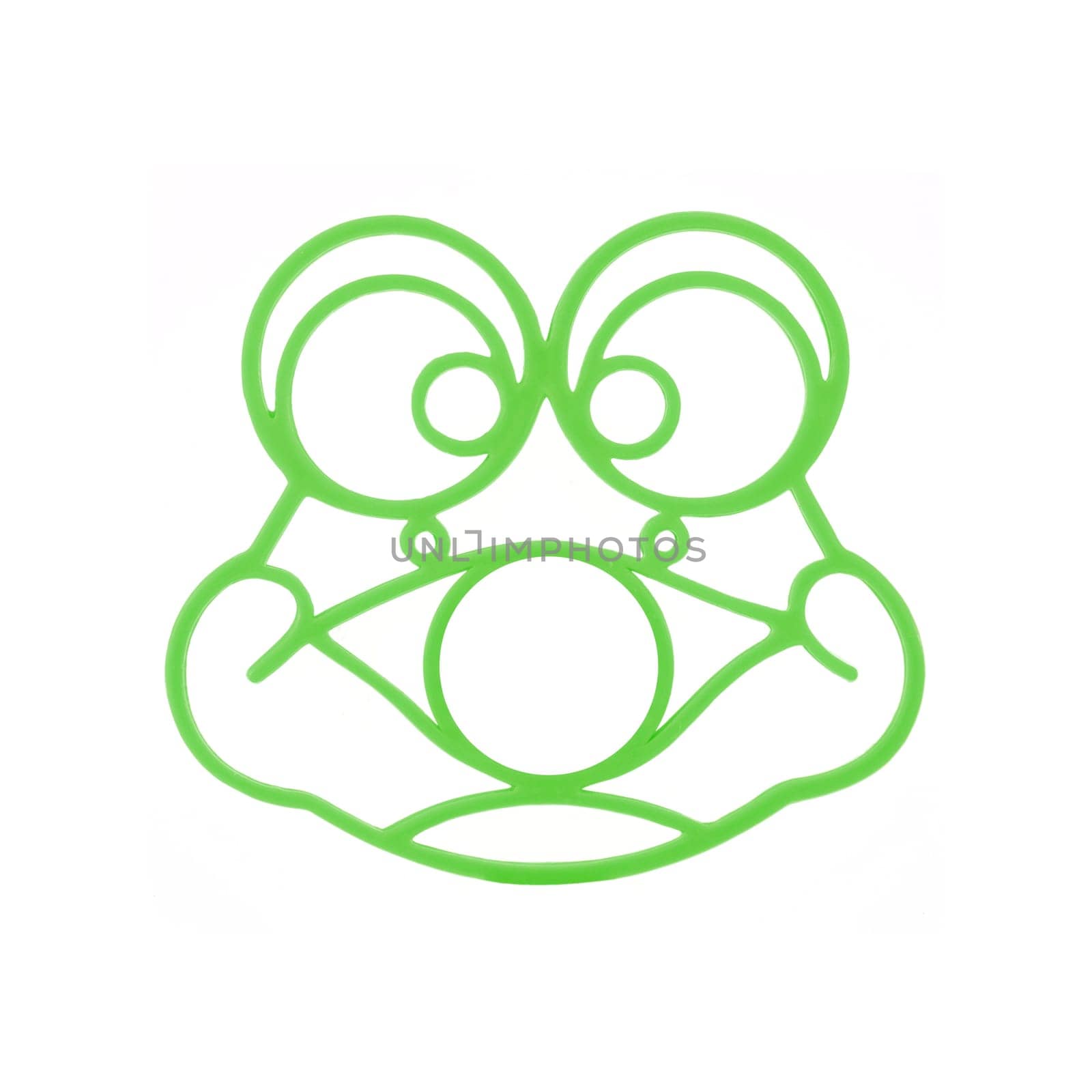 An abstract image of a frog background on white