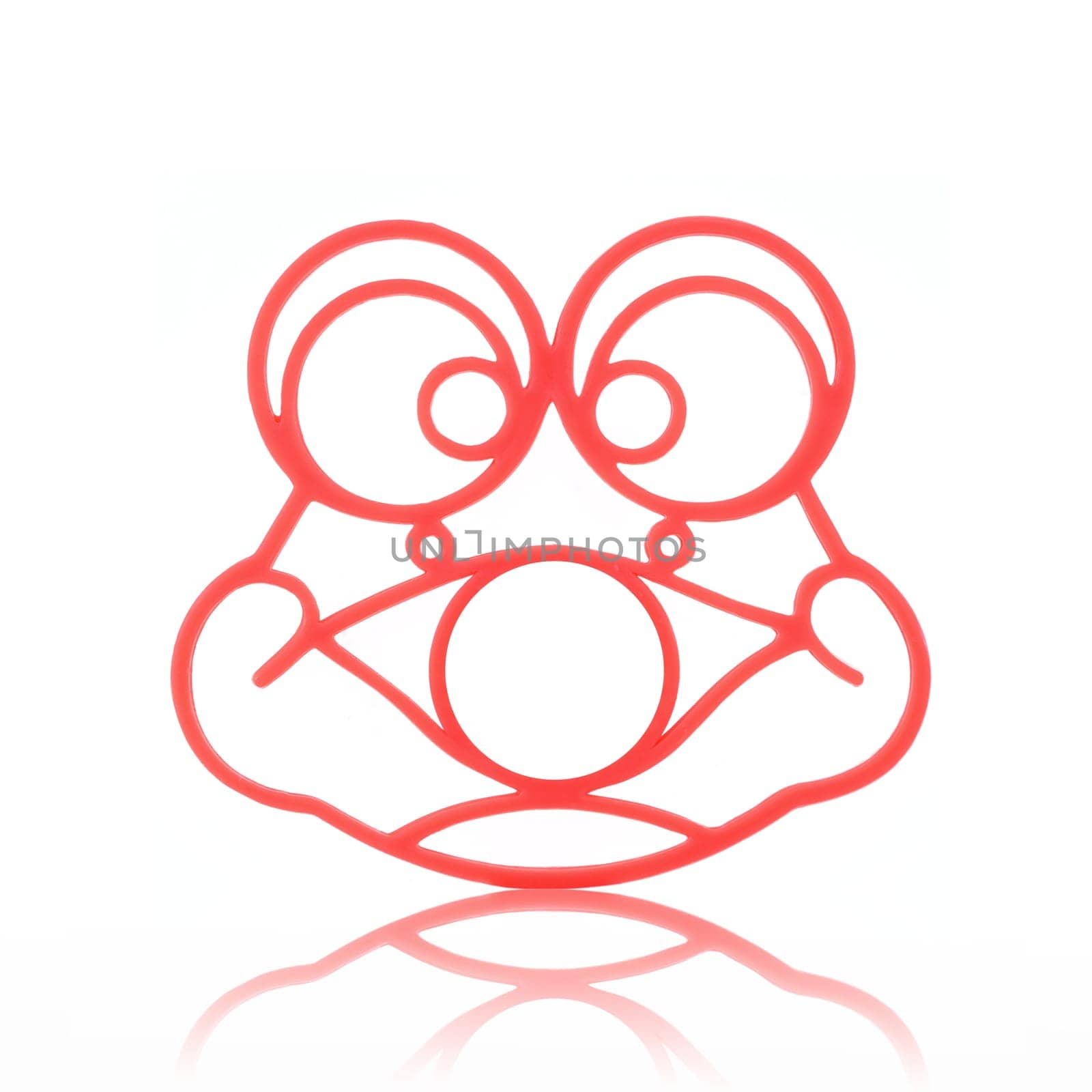 An abstract image of a frog background on white