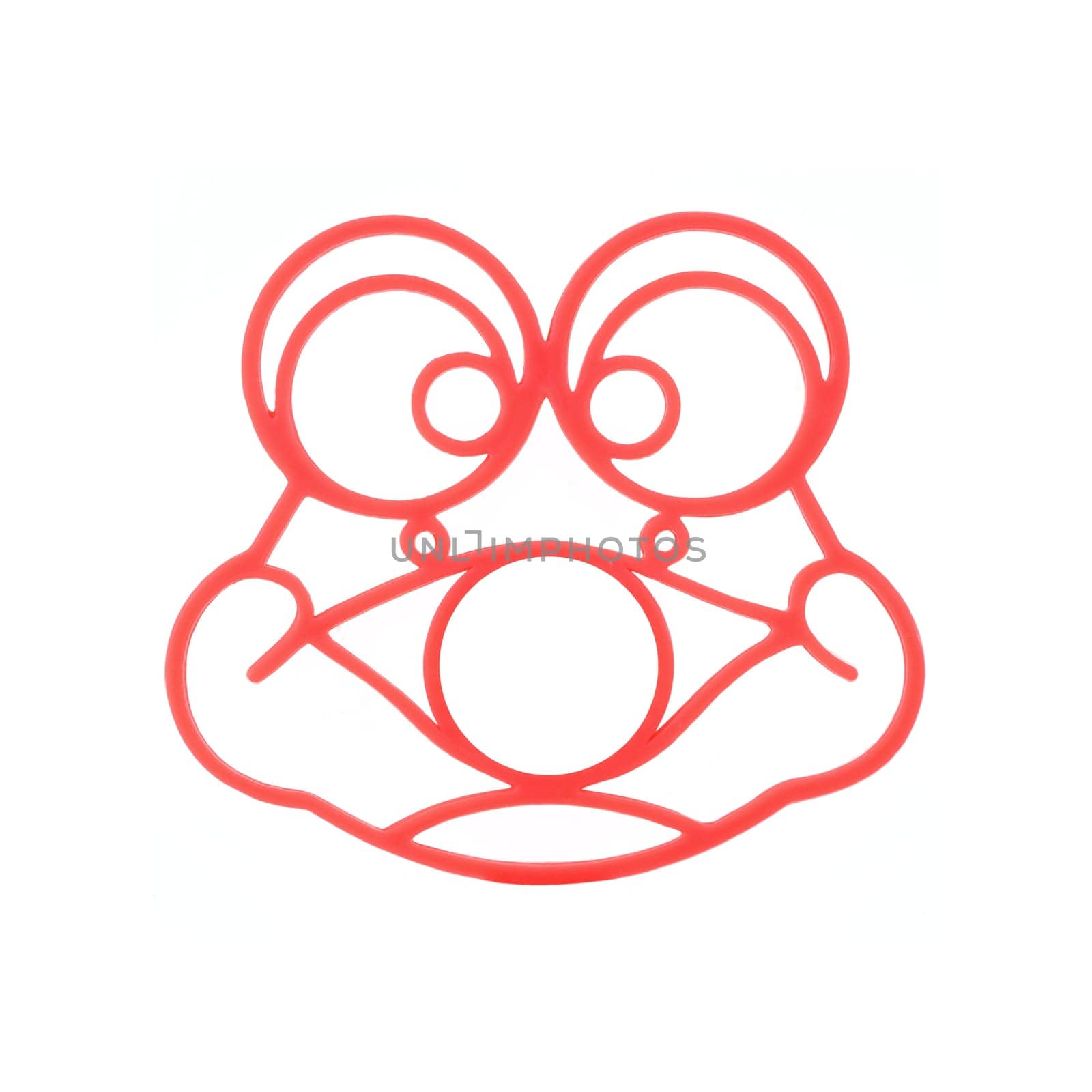 An abstract image of a frog background on white