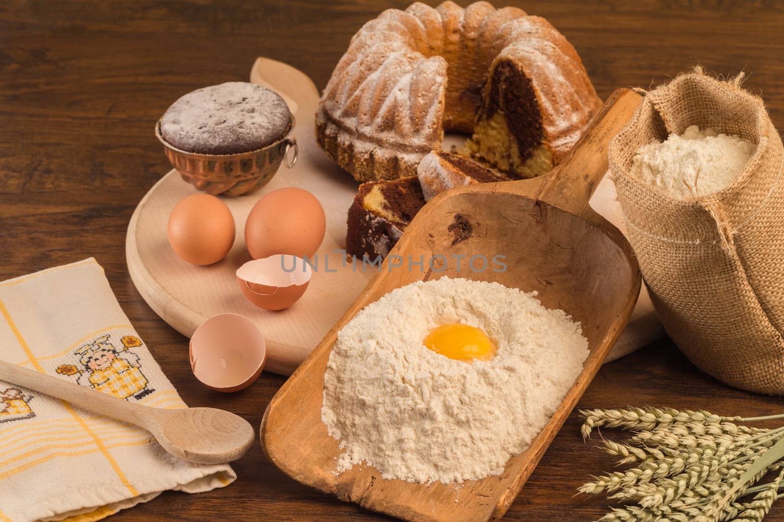 Baking cakes