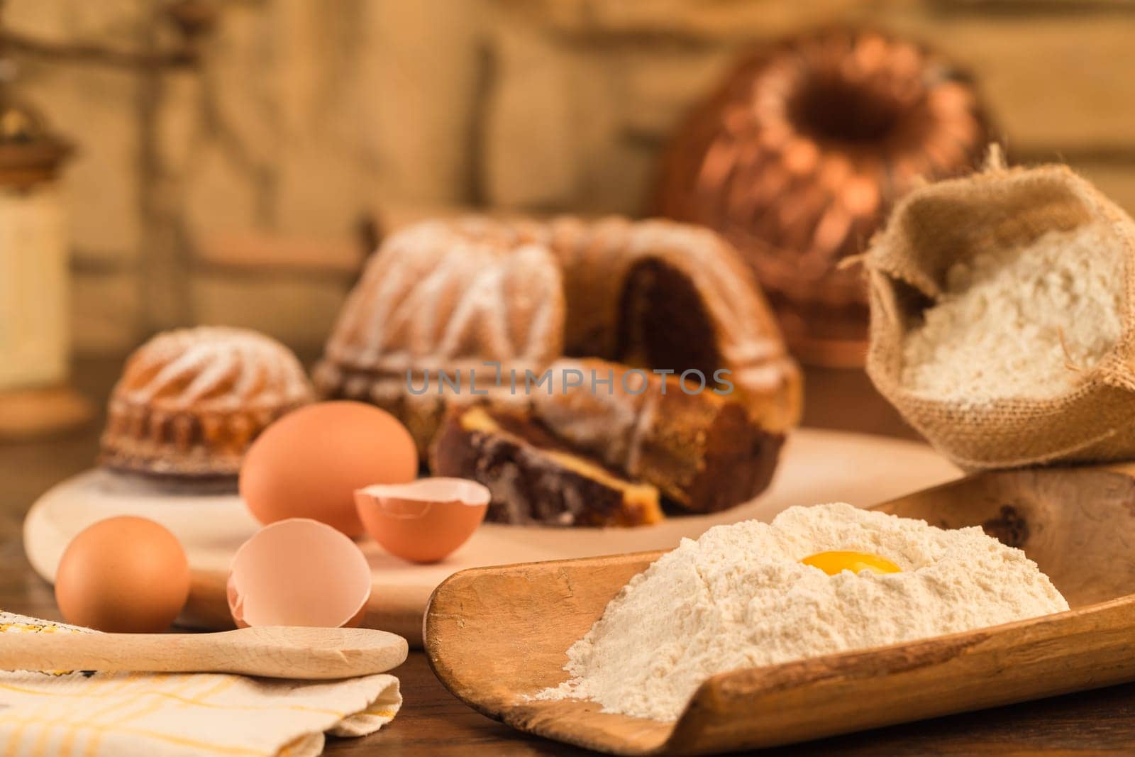 Baking cakes