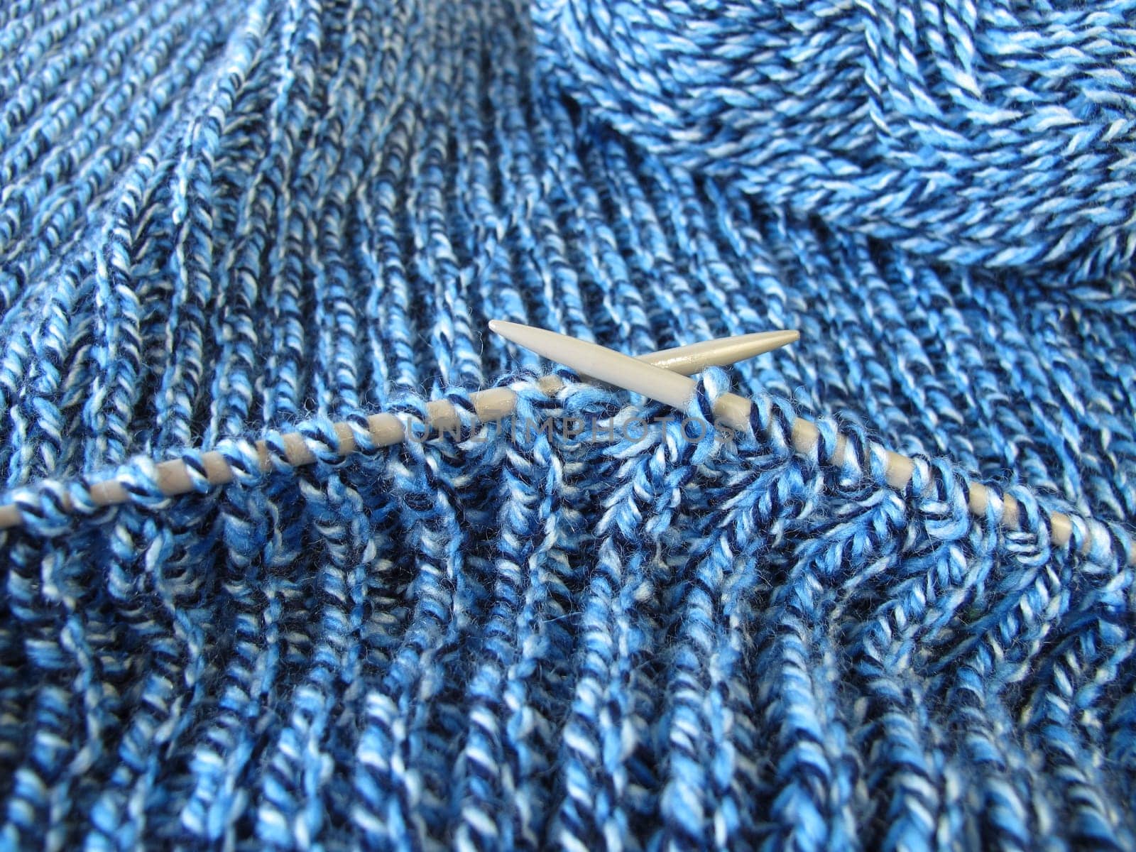 Knitted in blue