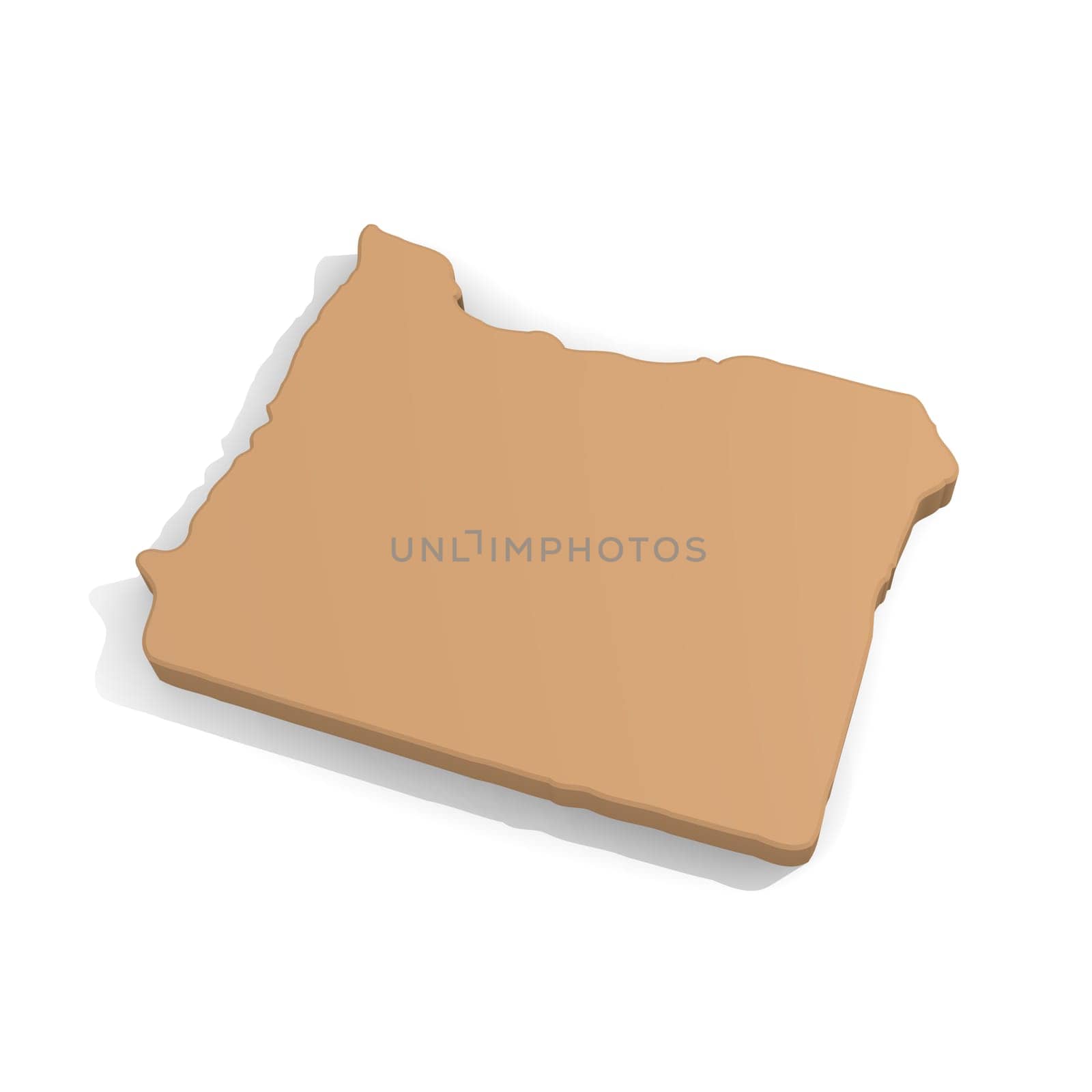 3d map of Oregon