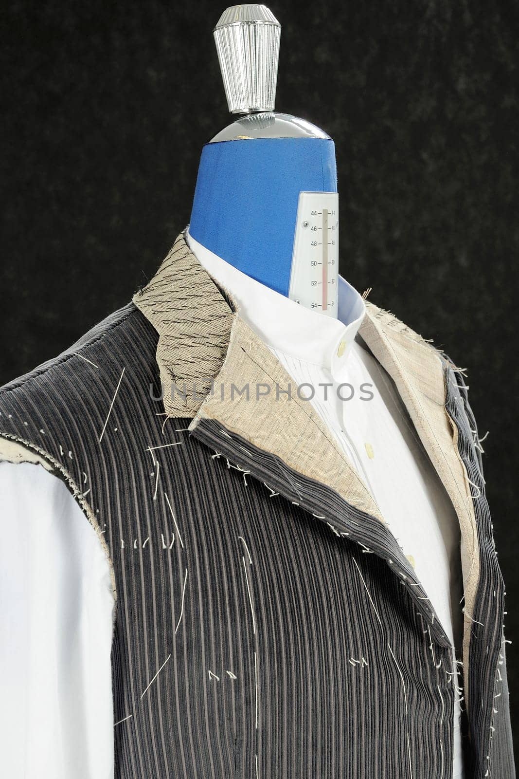 Velvet jacket and shirt in poplin bespoke handmade by tailoring