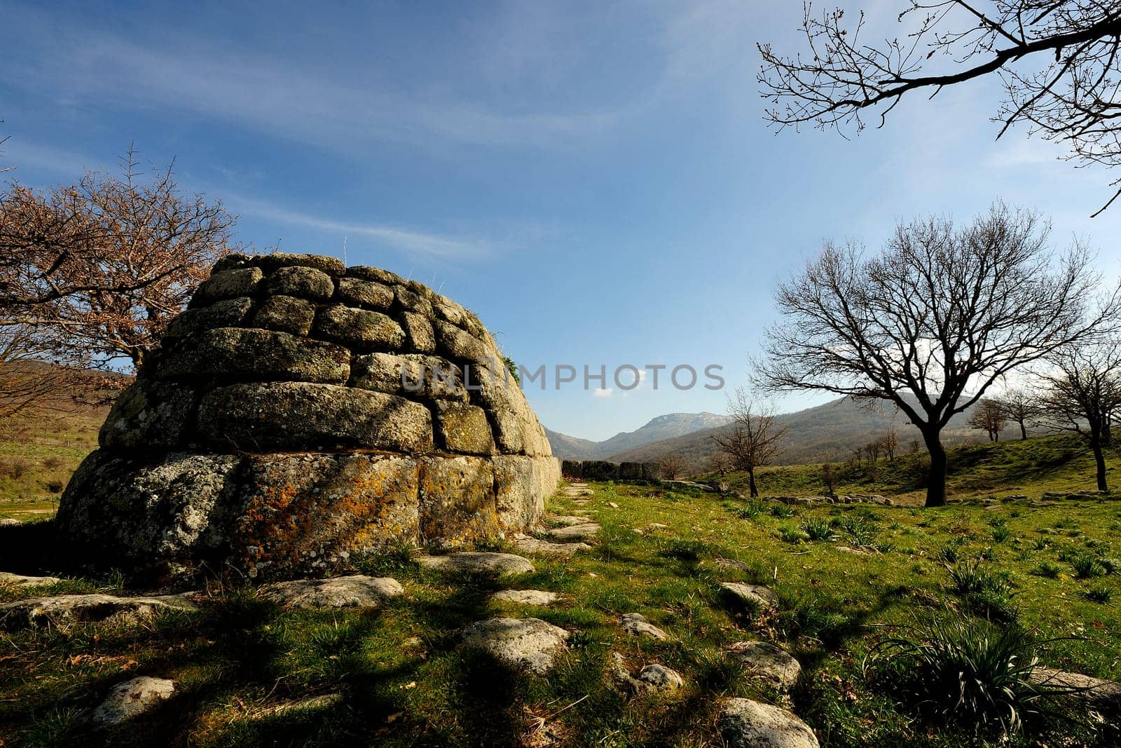 Giants' Tombs of Madau...The necropolis of Madau is located near the Nuraghe complex known as the Gremanu, a necropolis nuragica which is the plateau of Pratobello. Barbagia Ollolai in the middle of the valley of the riu Madau, in the direction of the step of Corru 'and Boi. The complex includes four burial tombs of the giants, made nuragica age, dating back to the Late Bronze-Late Bronze Age (1300-900 BC).