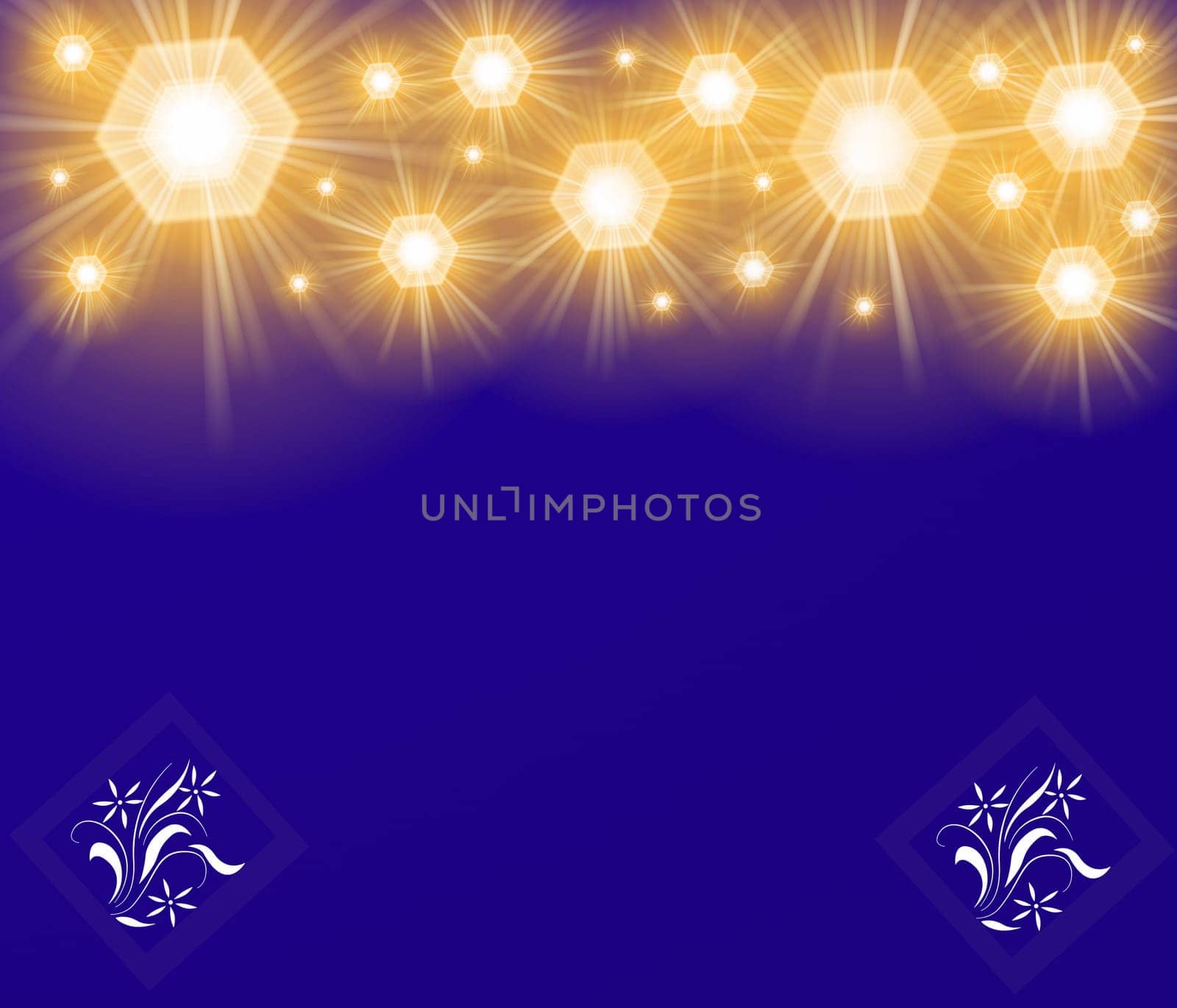 colored background with colored lights and reflex
