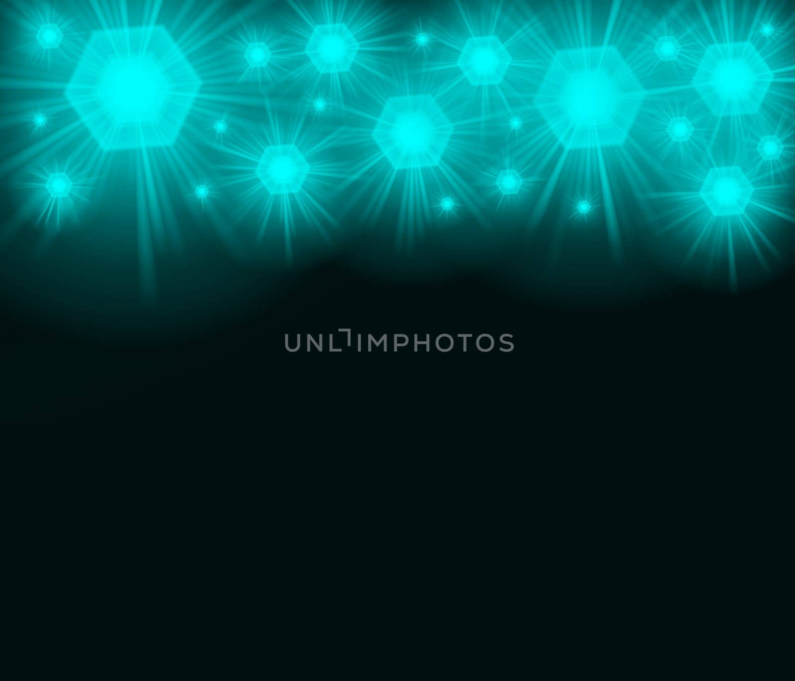 colored background with colored lights and reflex