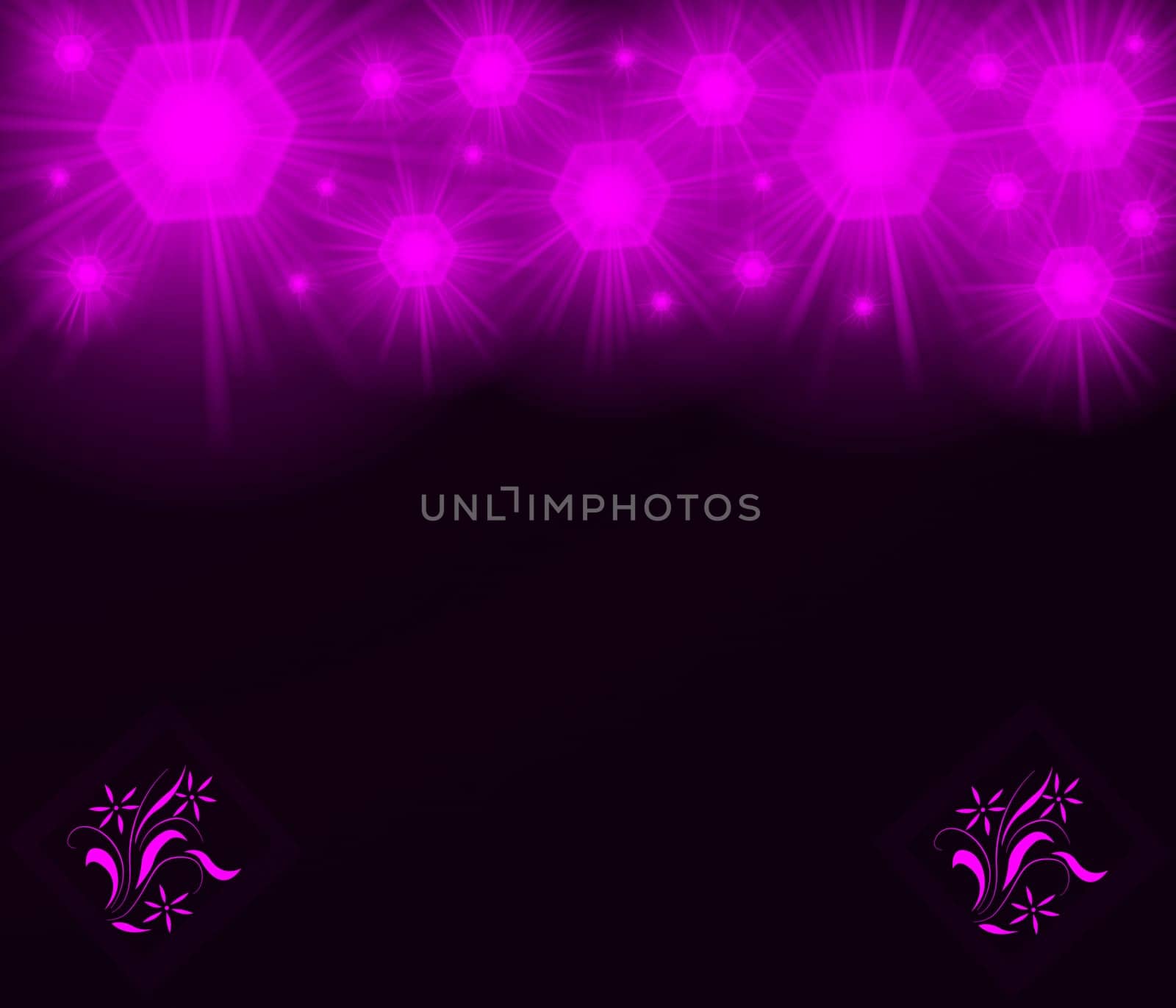 colored background with colored lights and reflex