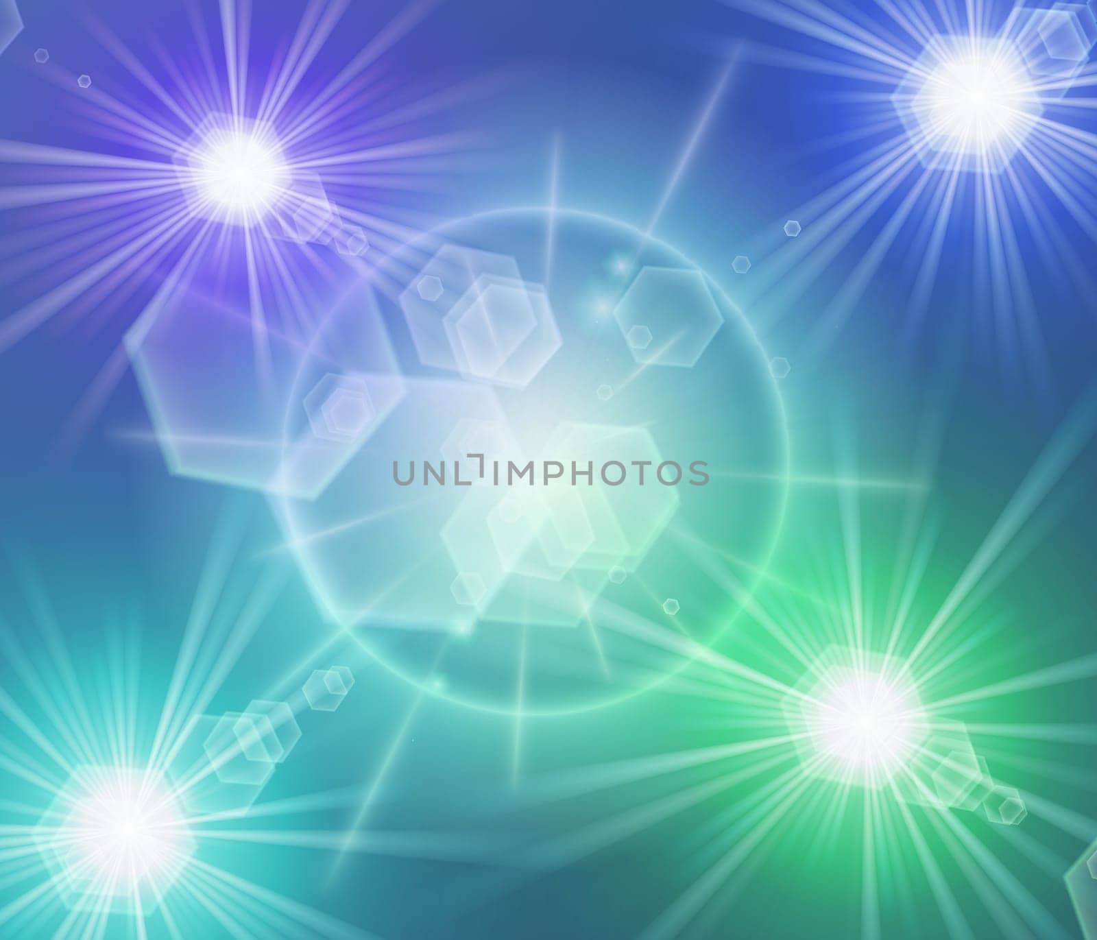 colored background with colored lights and reflex