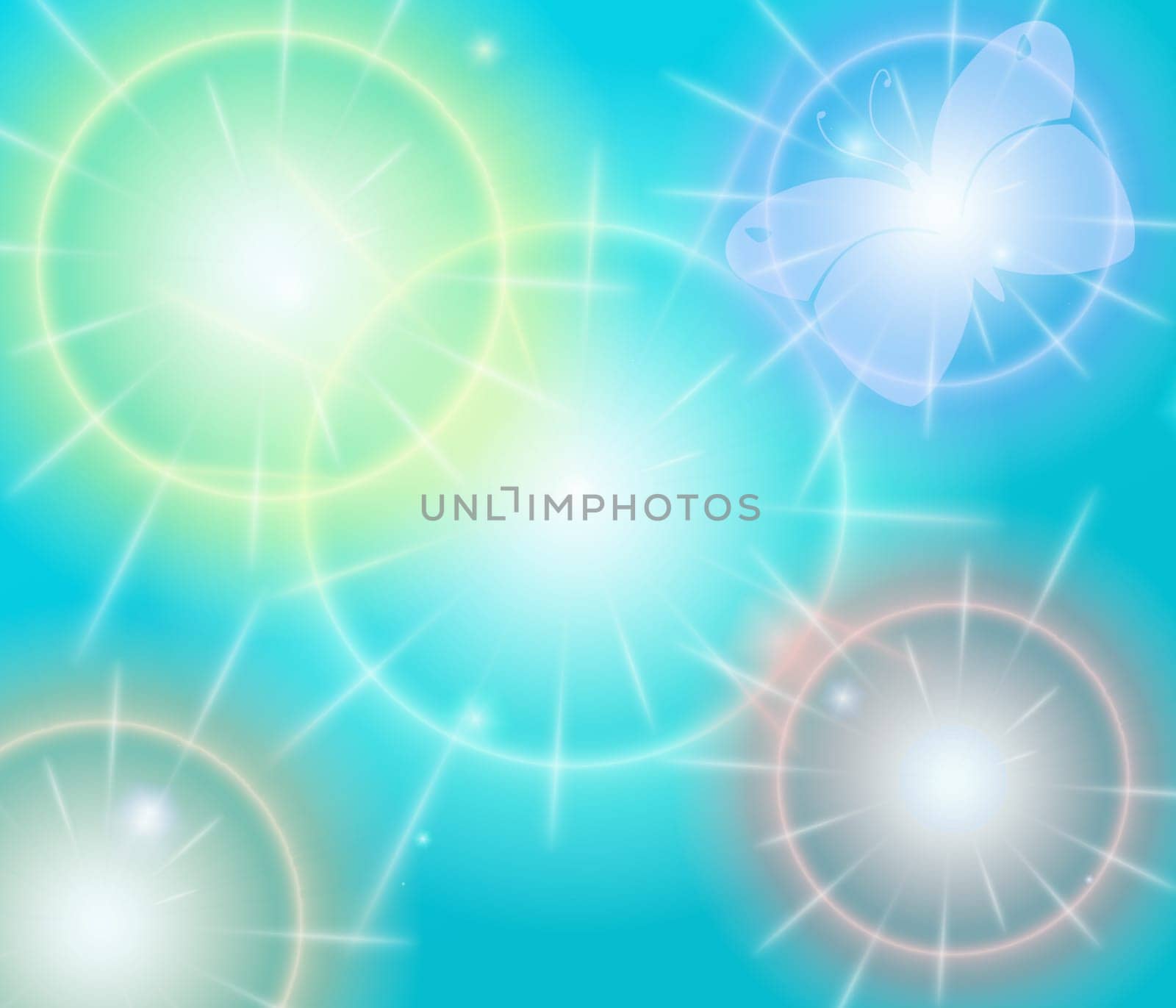 colored background with colored lights and reflex