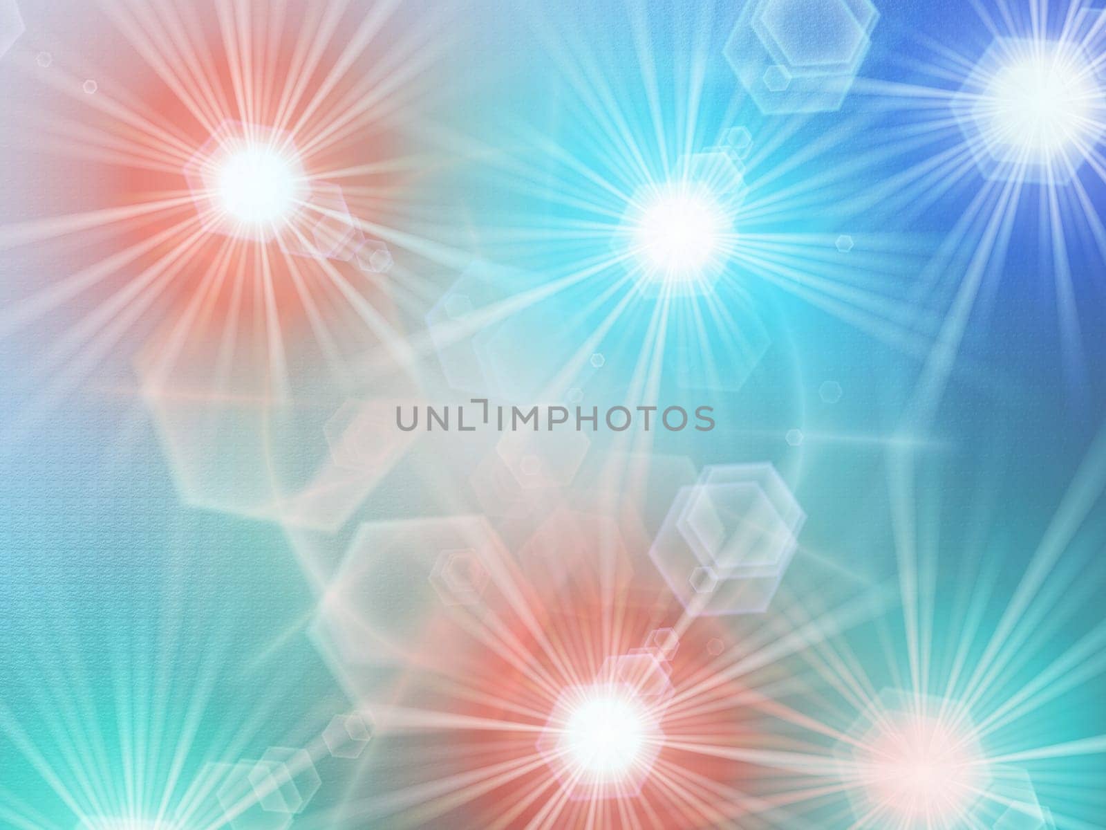 colored background with colored lights and reflex