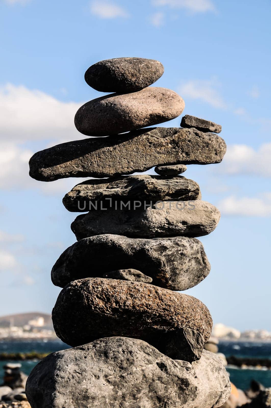 The Buddhist Traditional Stone Pyramids in Tenerife Canary Islands Spain