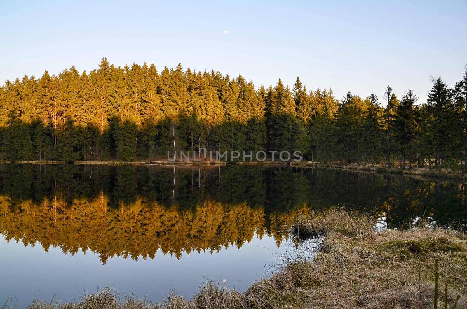Lake Autumn Sun Evening
