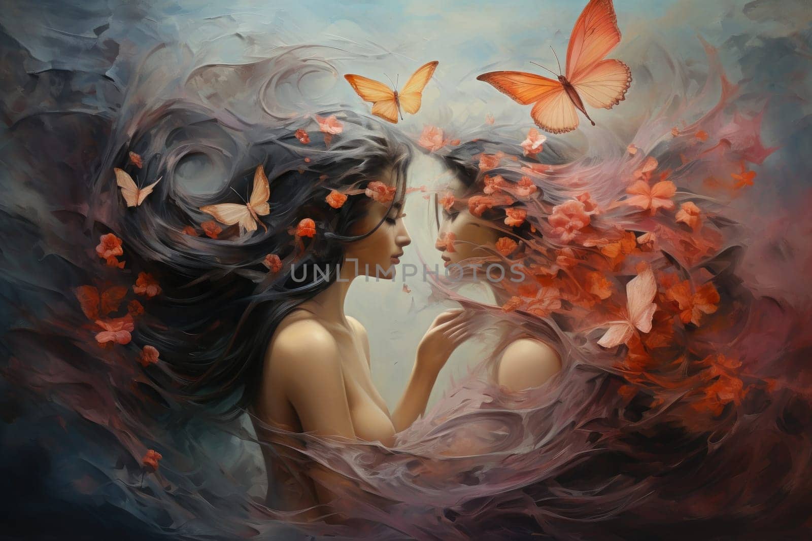 An evocative portrayal of the ethereal whispering wind, its gentle zephyrs bearing mystical secrets across expansive landscapes.