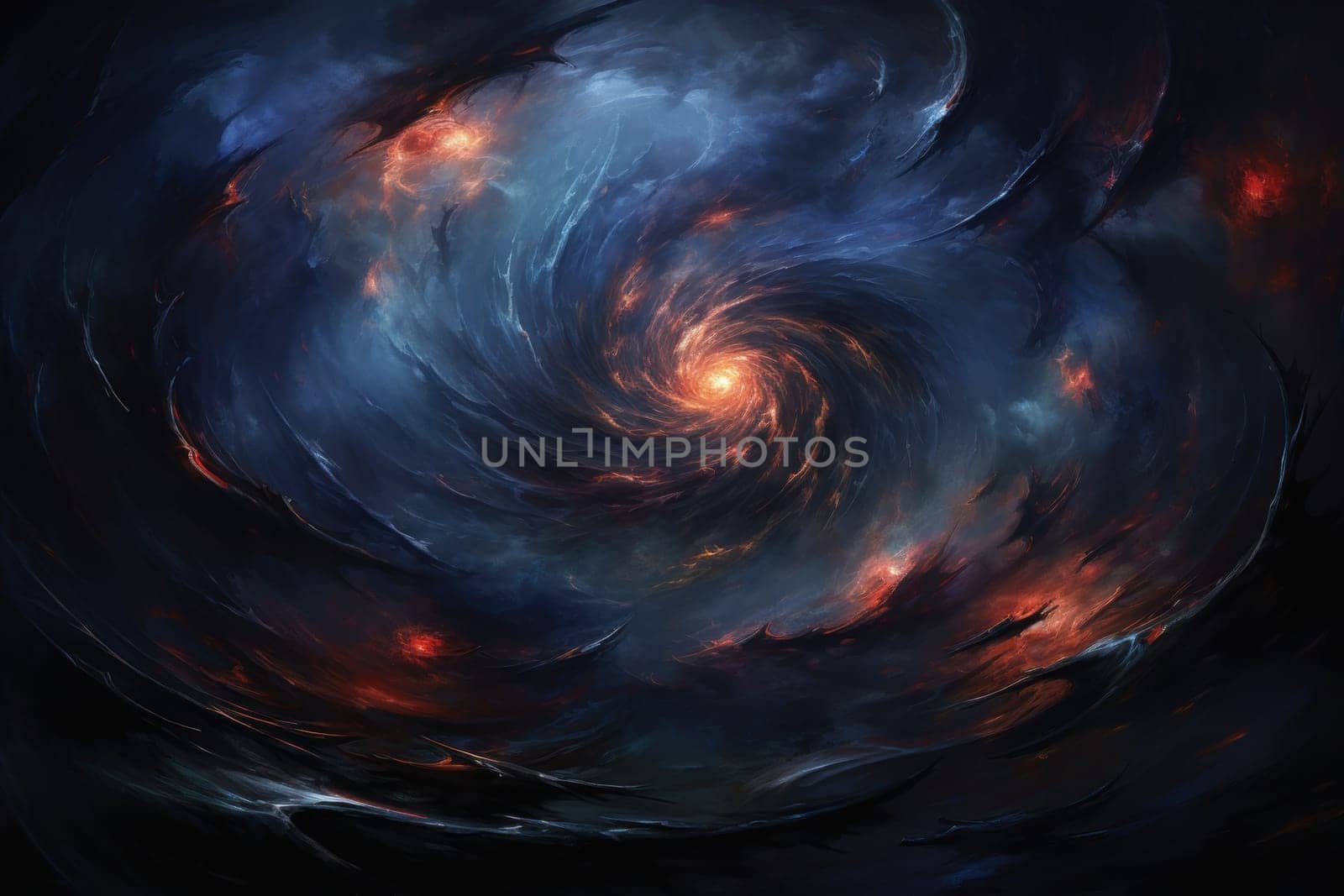 In the realm of fantasy, whirling vortex elementals manifest, harnessing their elemental prowess to conjure powerful storms.