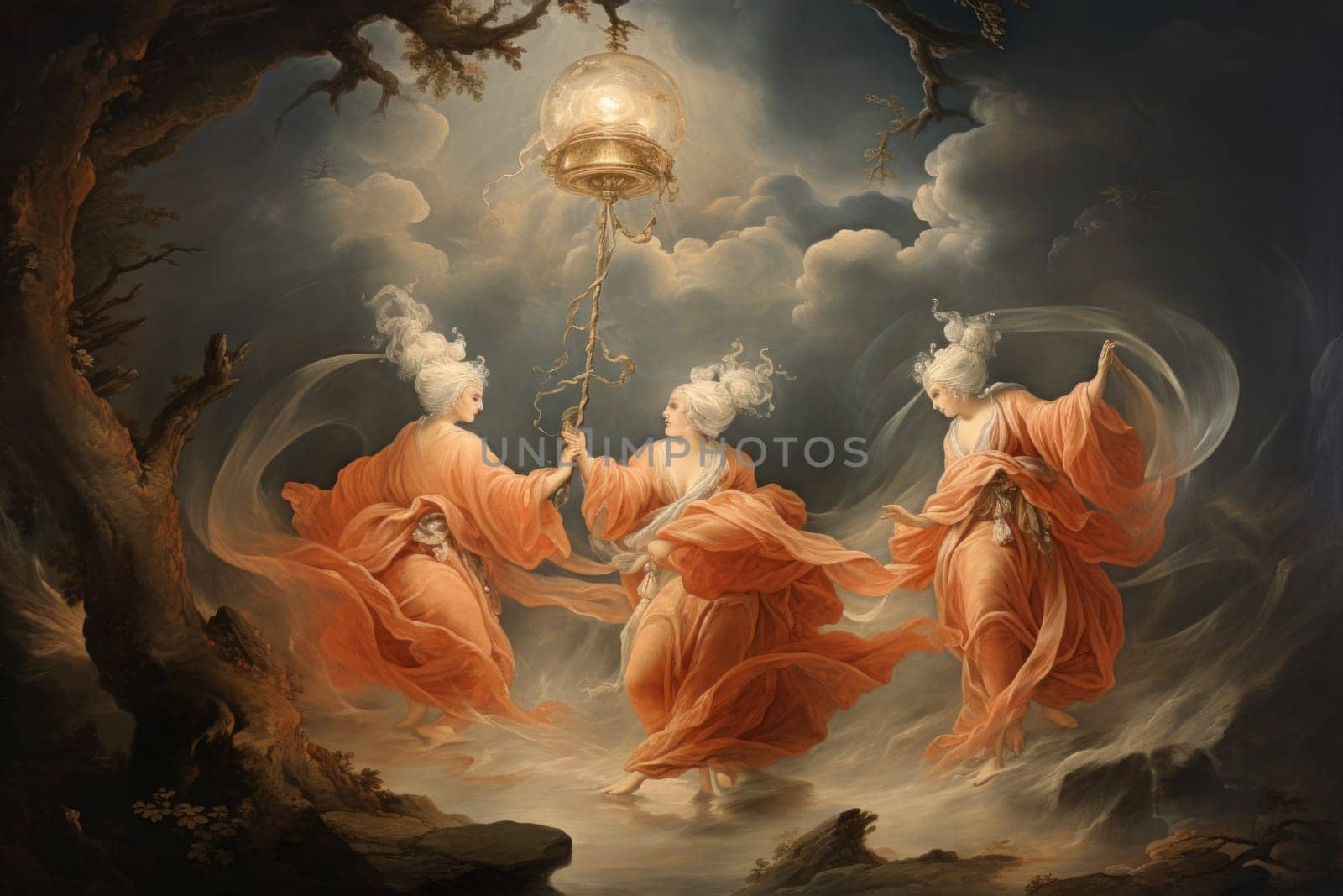 Immerse yourself in the realm of fantasy and behold the awe-inspiring sight of whirling sandstorm djinns.