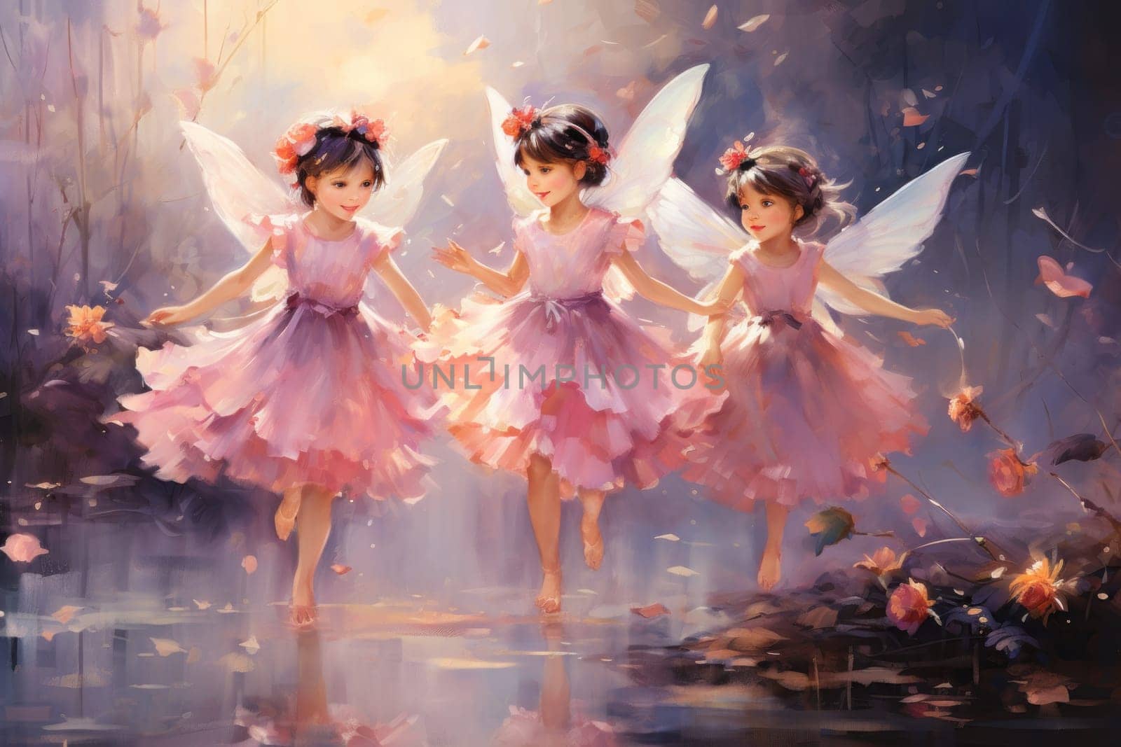 Immerse yourself in the enchanting world of holiday magic with this captivating illustration by a professional visual artist.