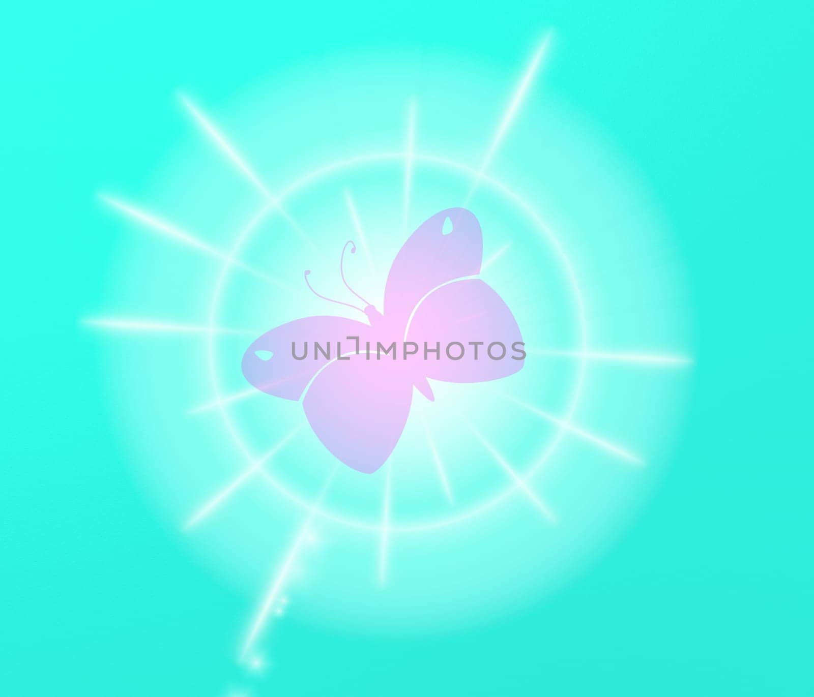 colored background with colored lights and reflex