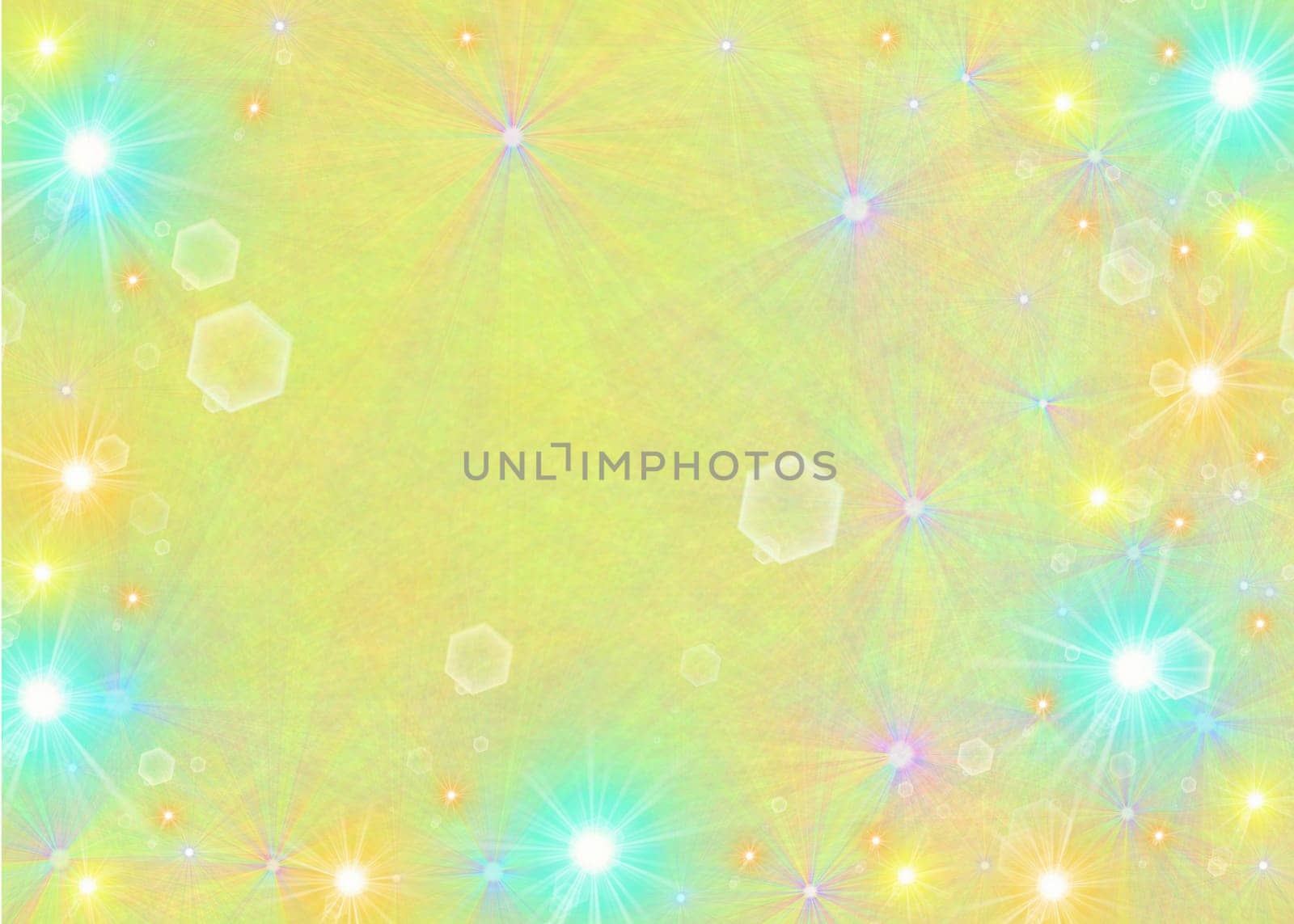 colored background with colored lights and reflex