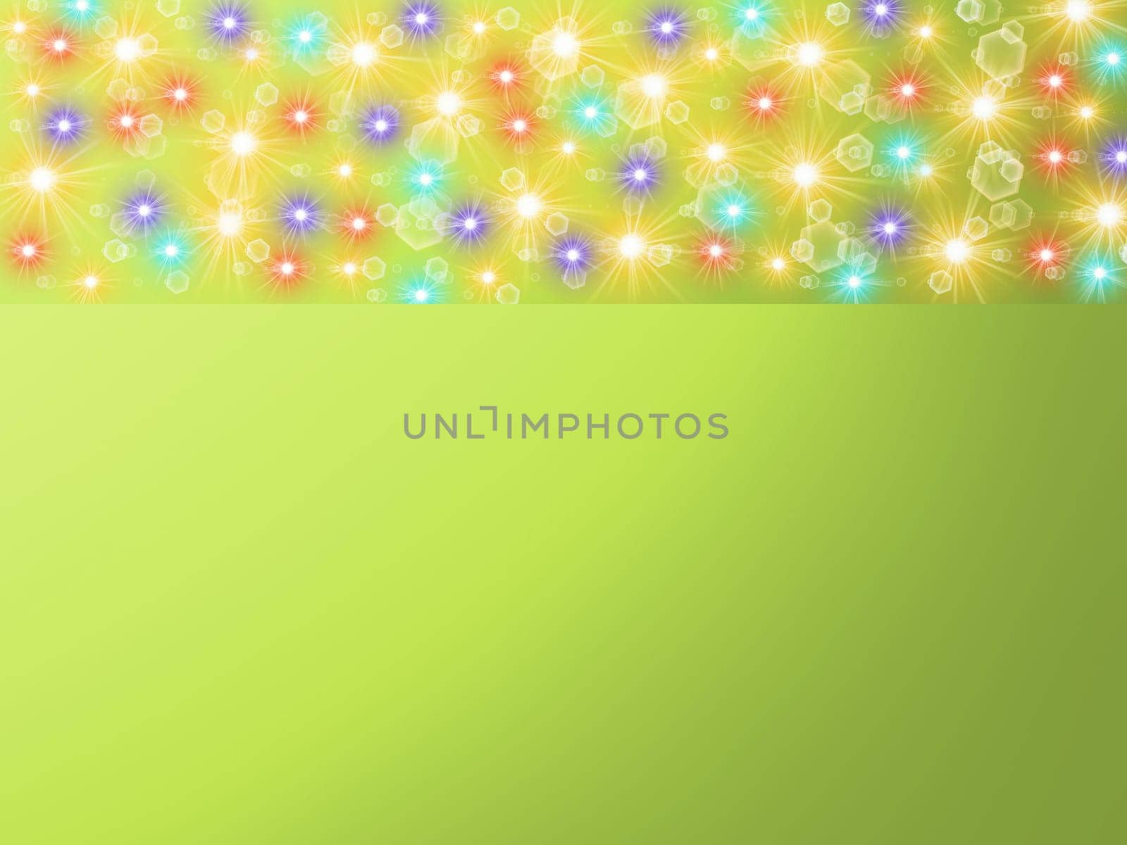 colored background with colored lights and reflex