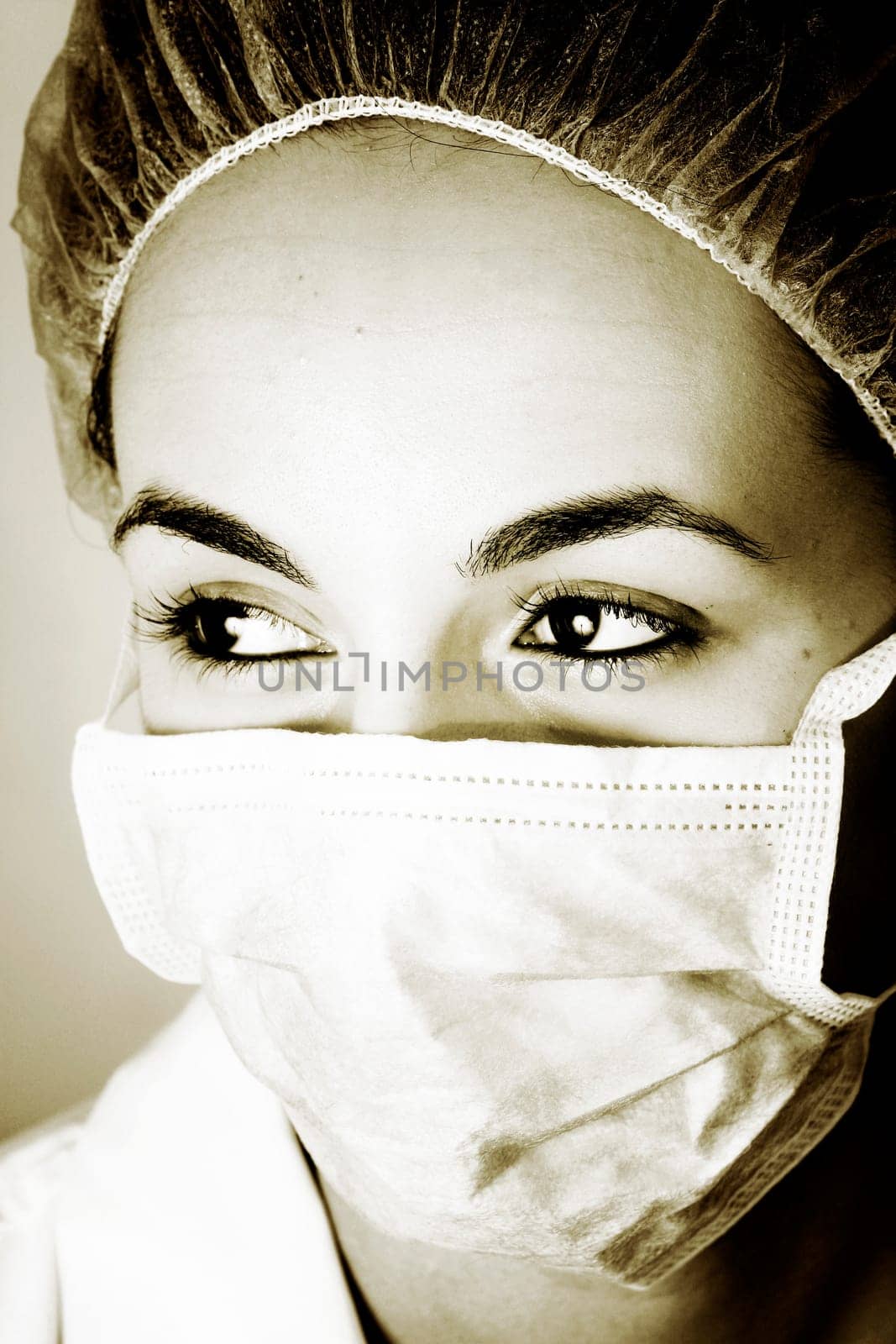 Professional young doctor at work. Close up.