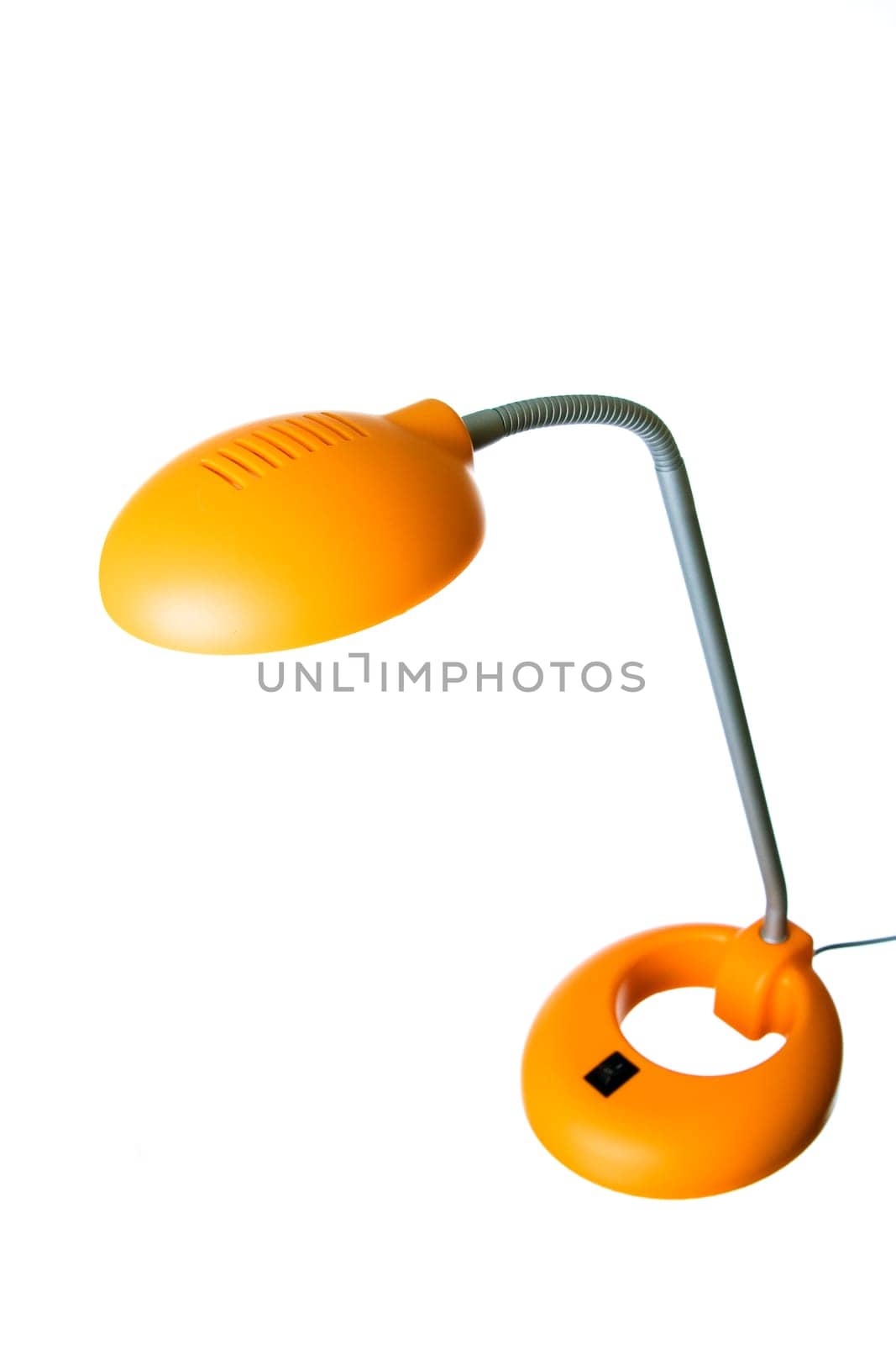 Closeup picture of a lamp.