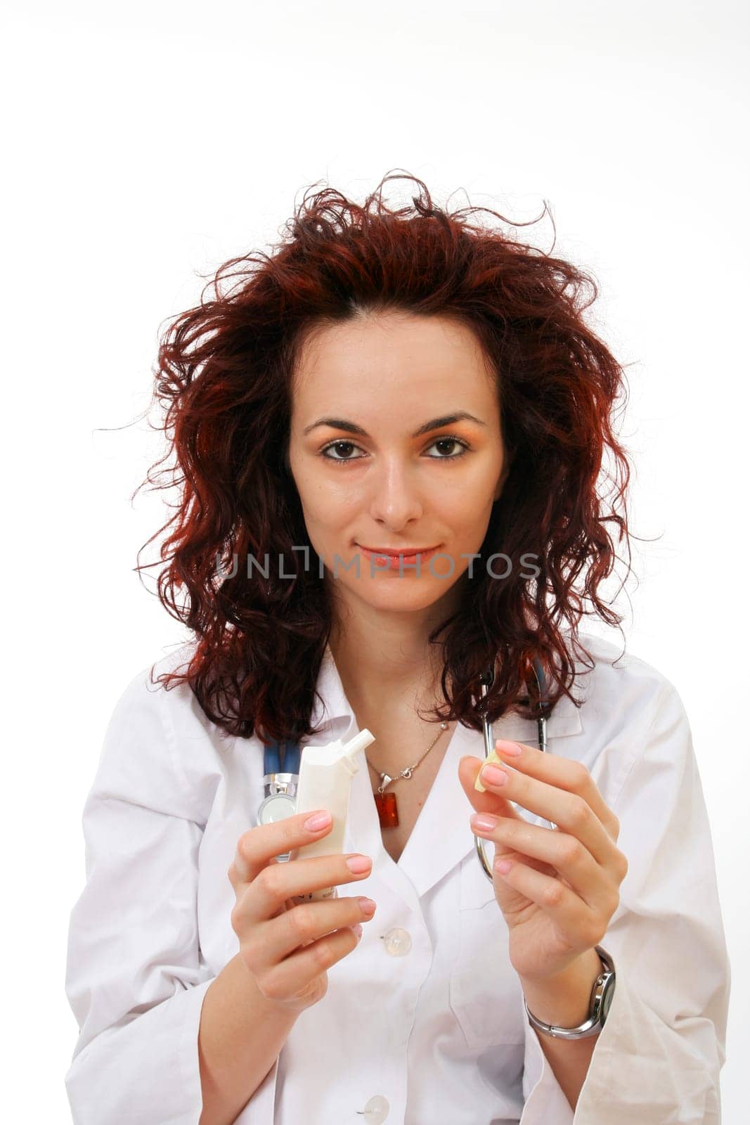 Close-up portrait of a young doctor