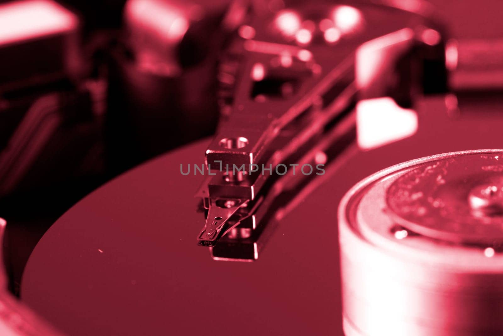 Macro photo - Hard Disk Drive. Great details !