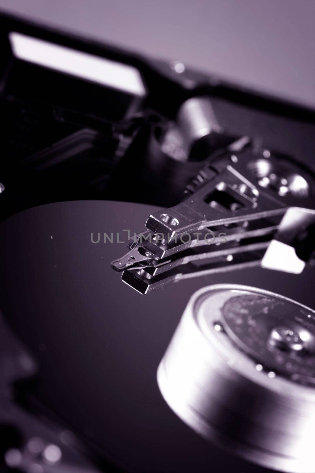 Macro photo - Hard Disk Drive.