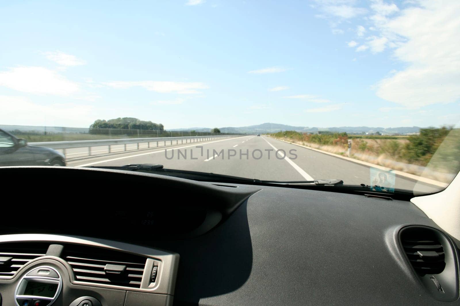 Street view from the car board
