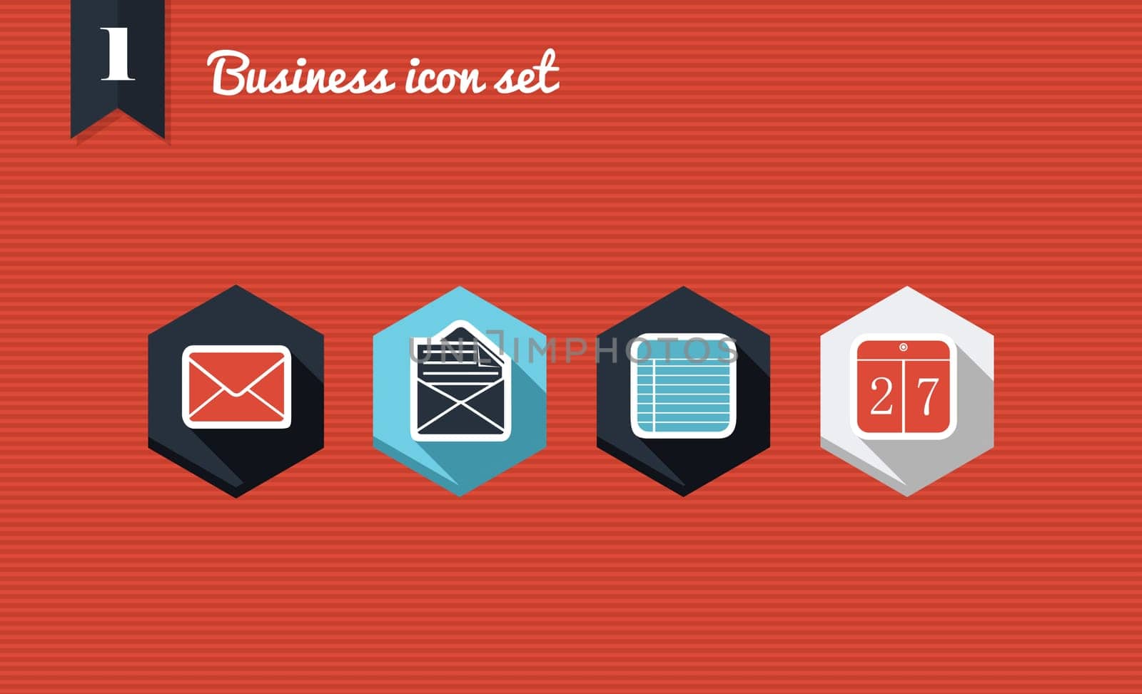 Set of flat design icons for Business, emailing and management campaign media marketing. Vector illustration file layered for easy editing.