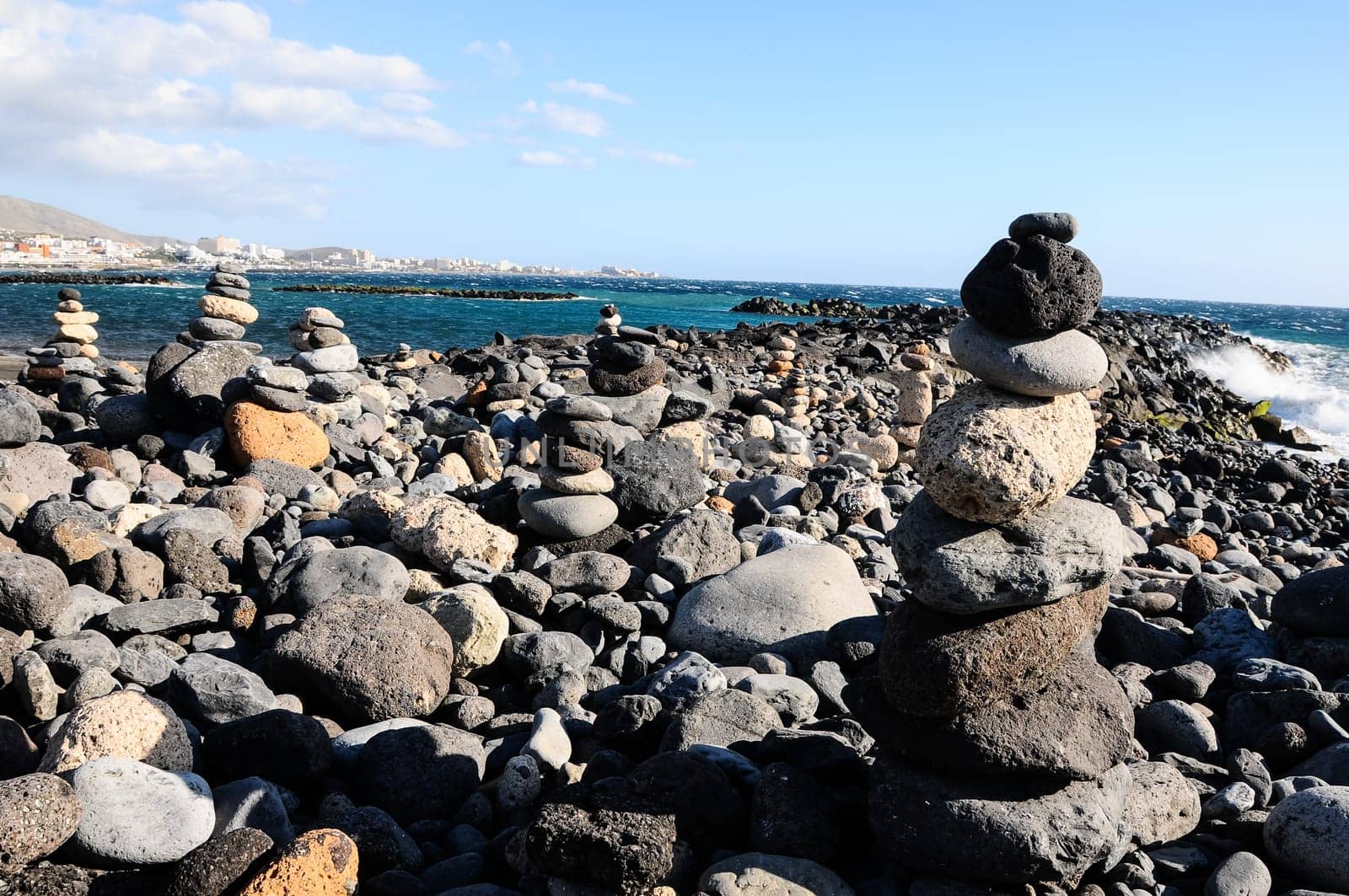 The Buddhist Traditional Stone Pyramids in Tenerife Canary Islands Spain