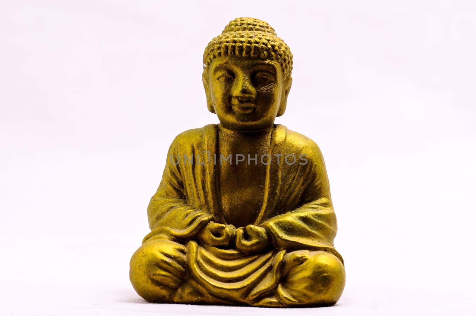Oriental Asian Statue on a White Background