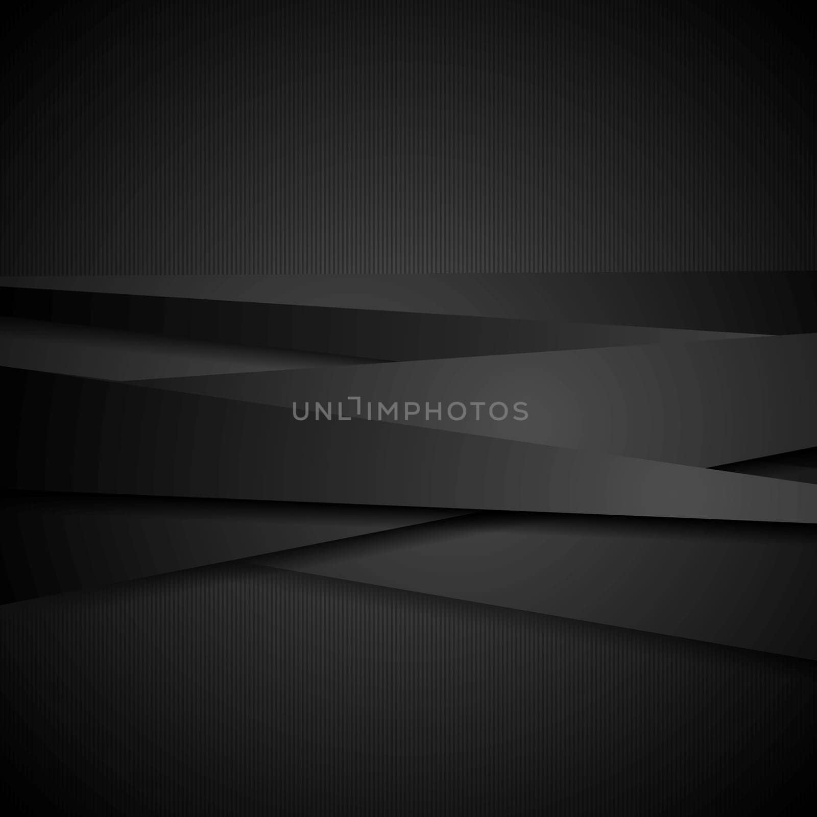 Abstract black stripes tech background