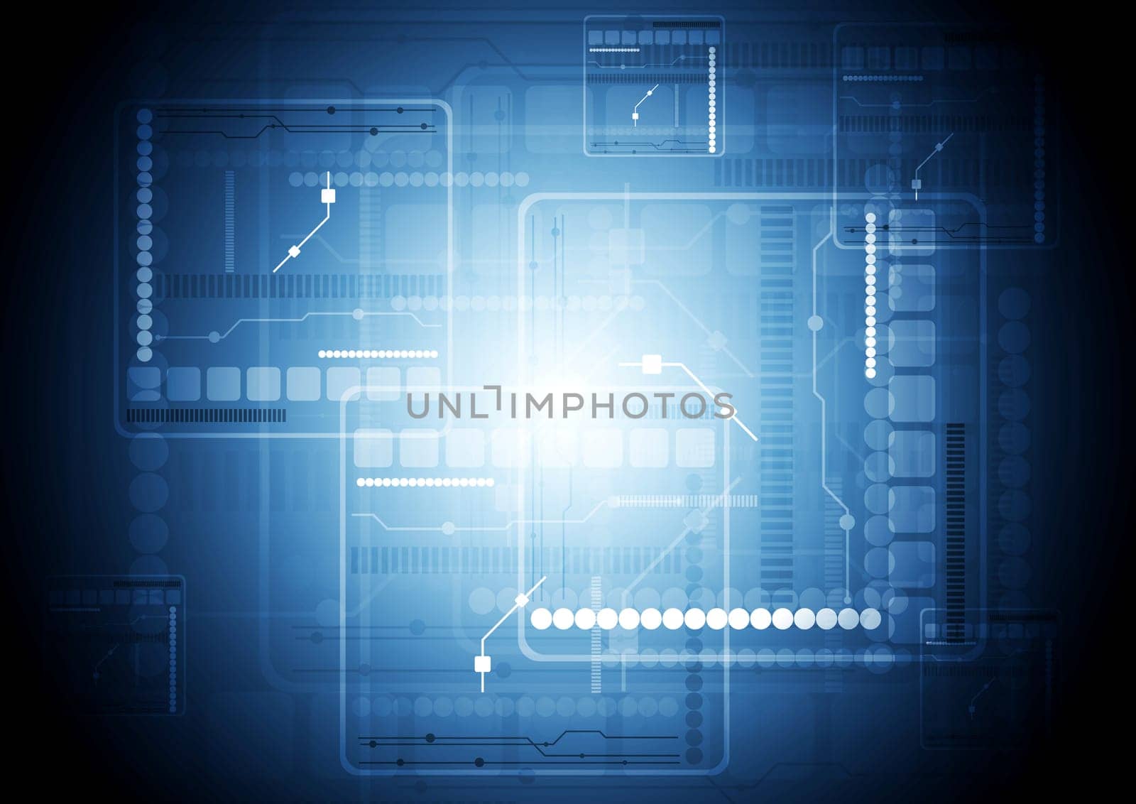 Hi-tech abstract vector background