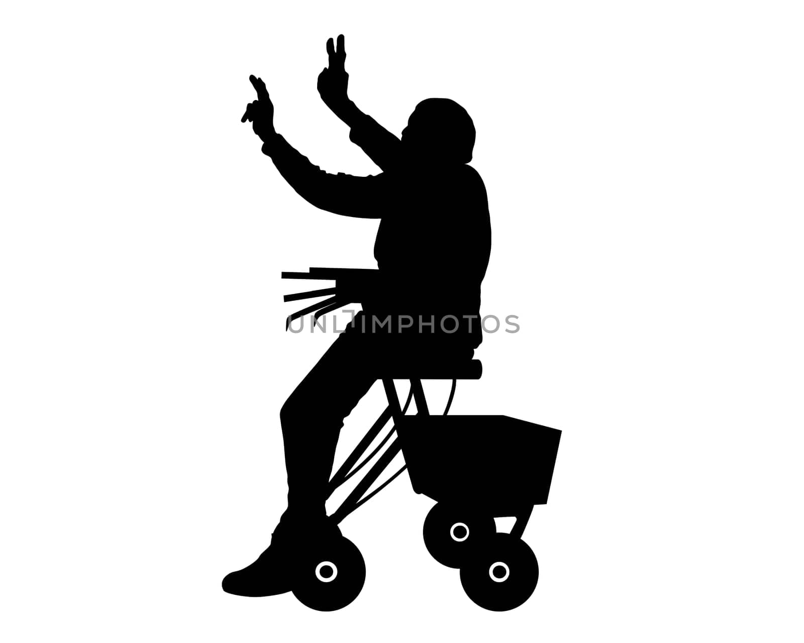 Woman with Rollator