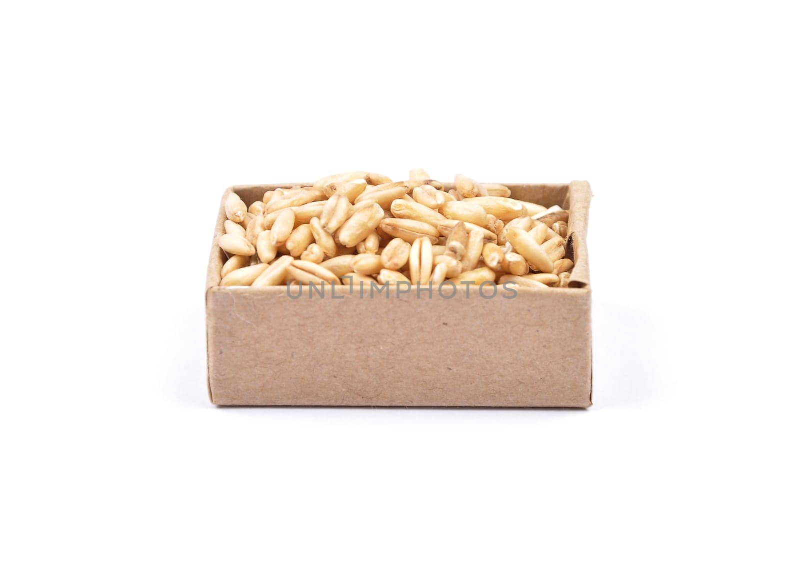 Oats on white