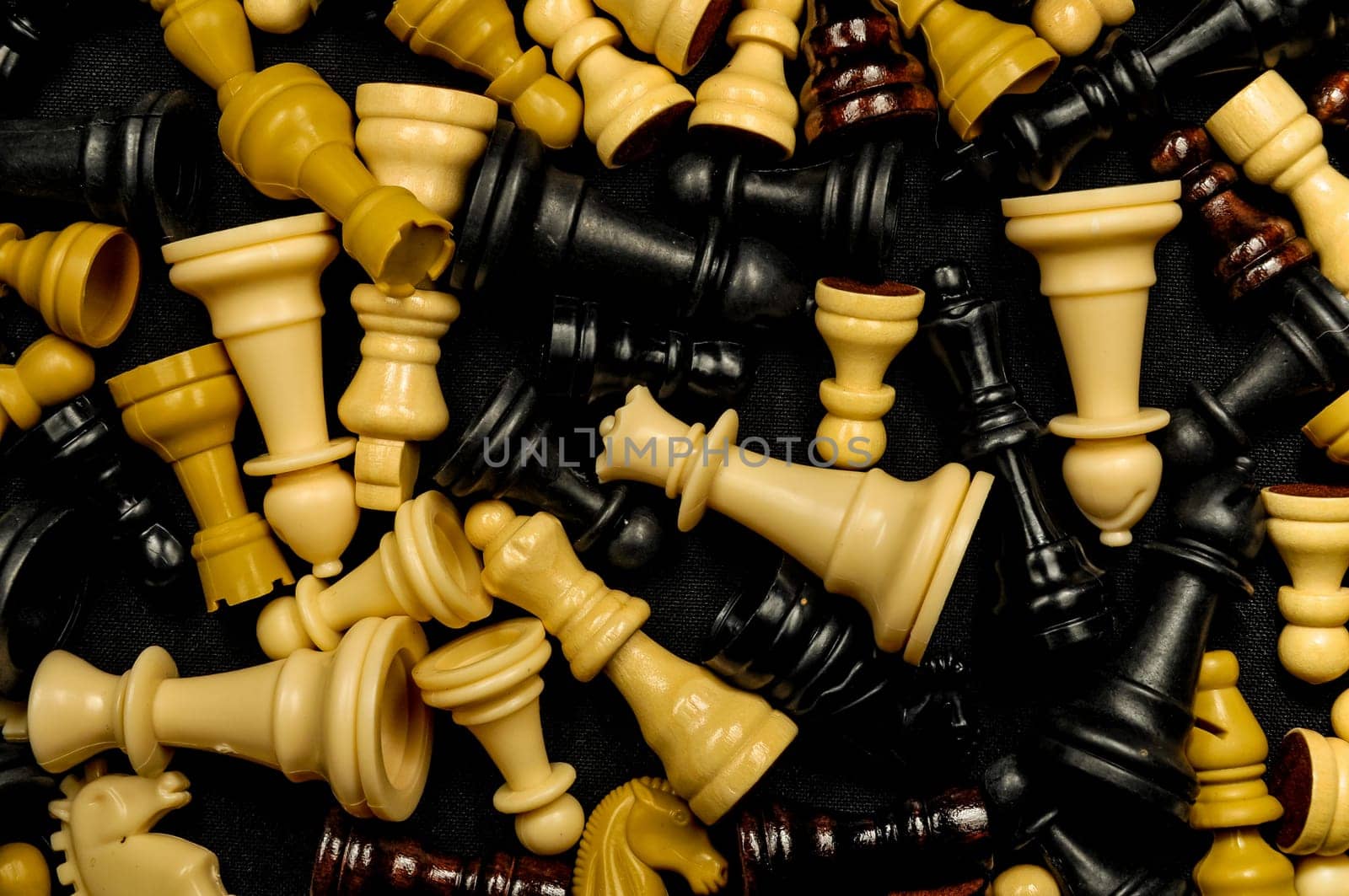 Chess Texture Pattern on a Black Background