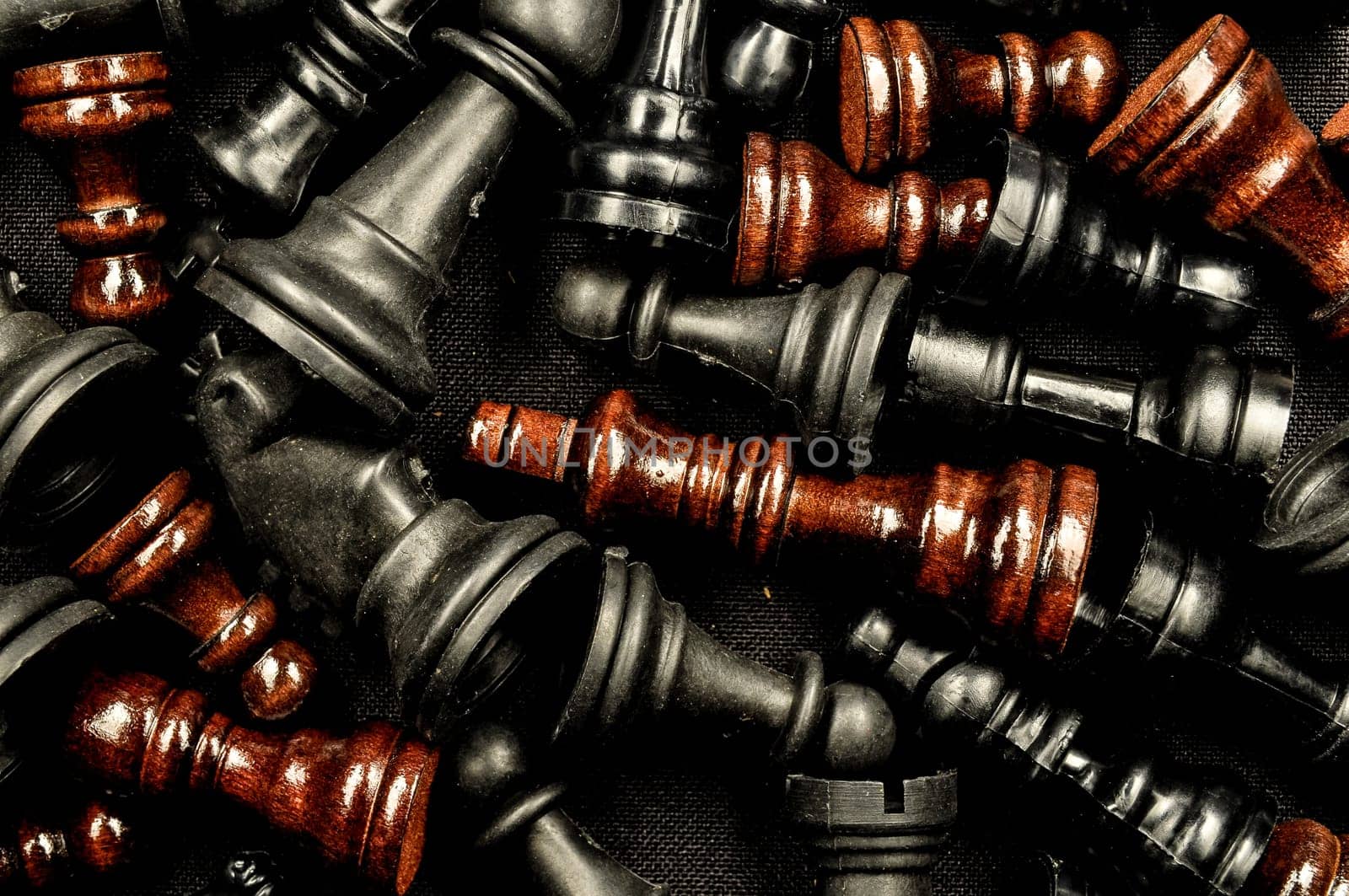 Chess Texture Pattern on a Black Background
