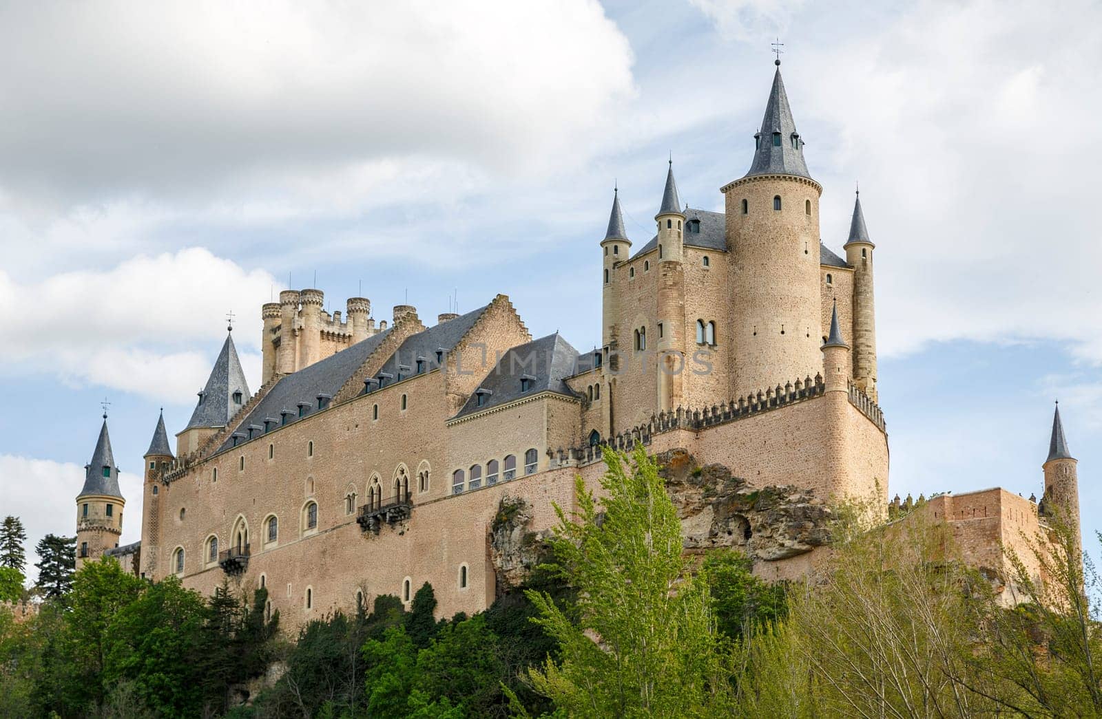 The famous Alcazar of Segovia, Castilla y Leon, Spain