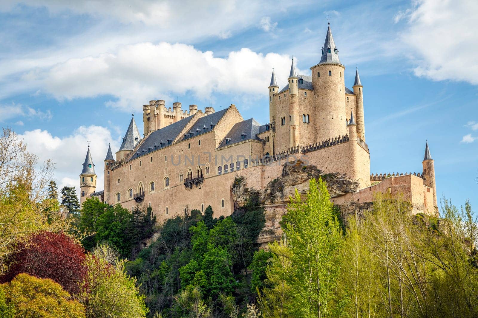 The famous Alcazar of Segovia, Castilla y Leon, Spain